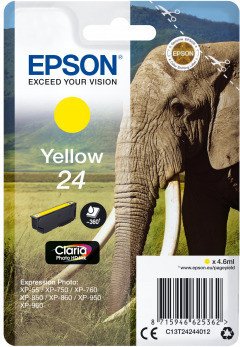 Epson C13T24244012 Druckerpatrone 24 Claria Photo HD gelb