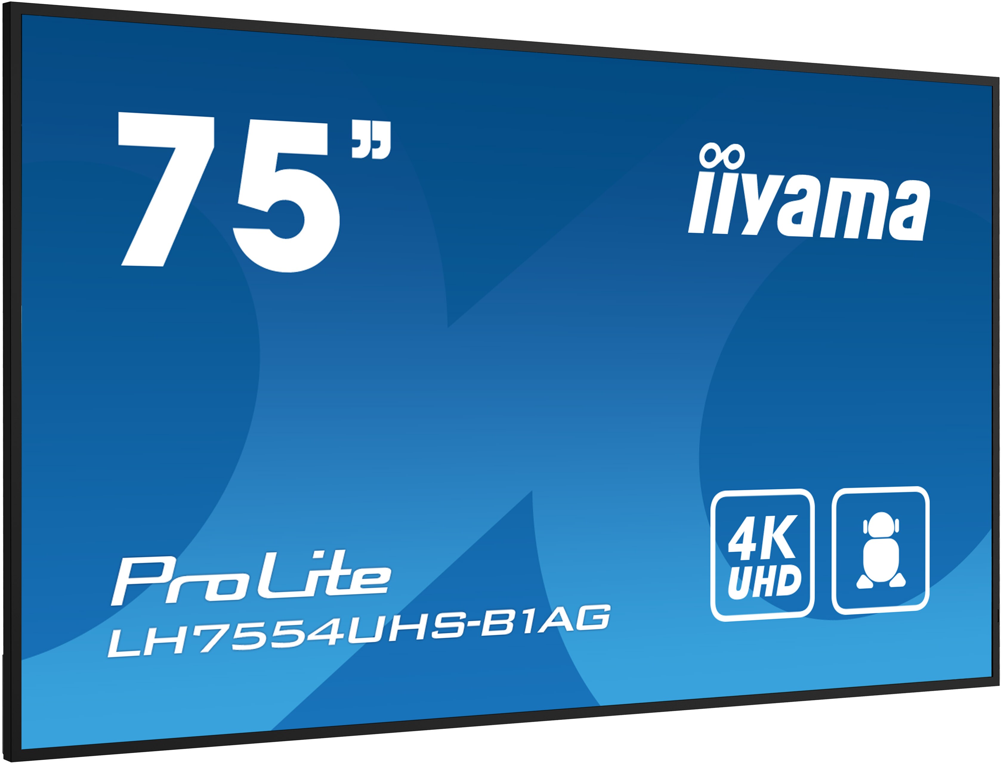 iiyama LH7554UHS-B1AG 189cm (75") 4K UHD IPS Digital Signage Monitor HDMI/DP/DVI