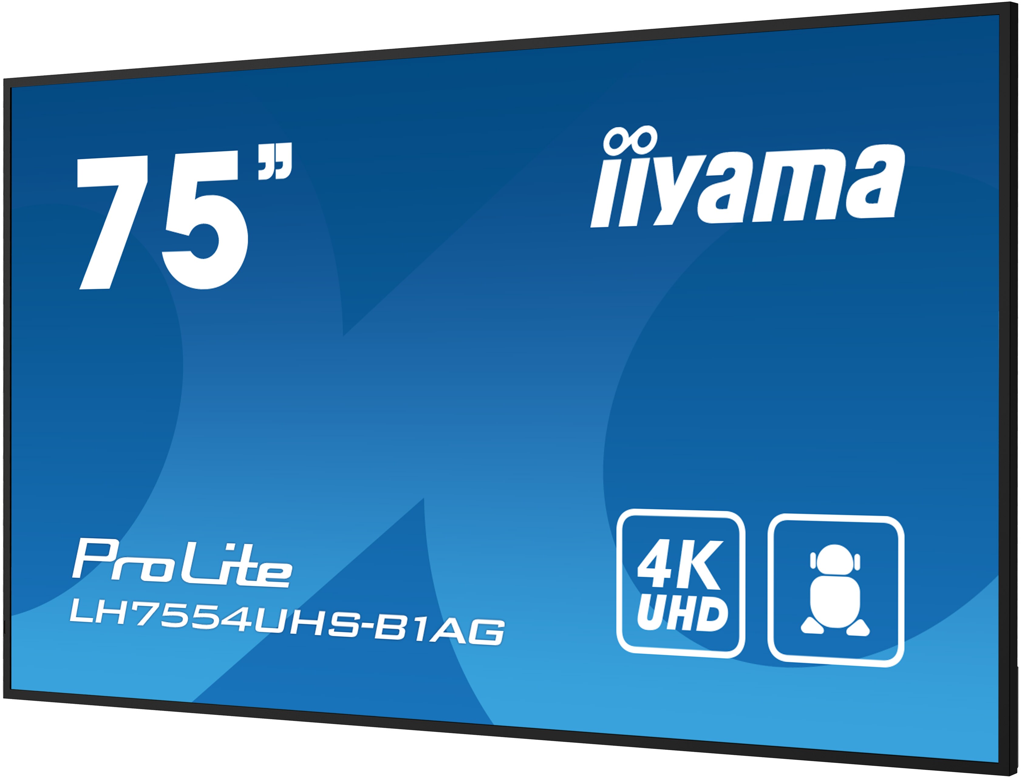 iiyama LH7554UHS-B1AG 189cm (75") 4K UHD IPS Digital Signage Monitor HDMI/DP/DVI