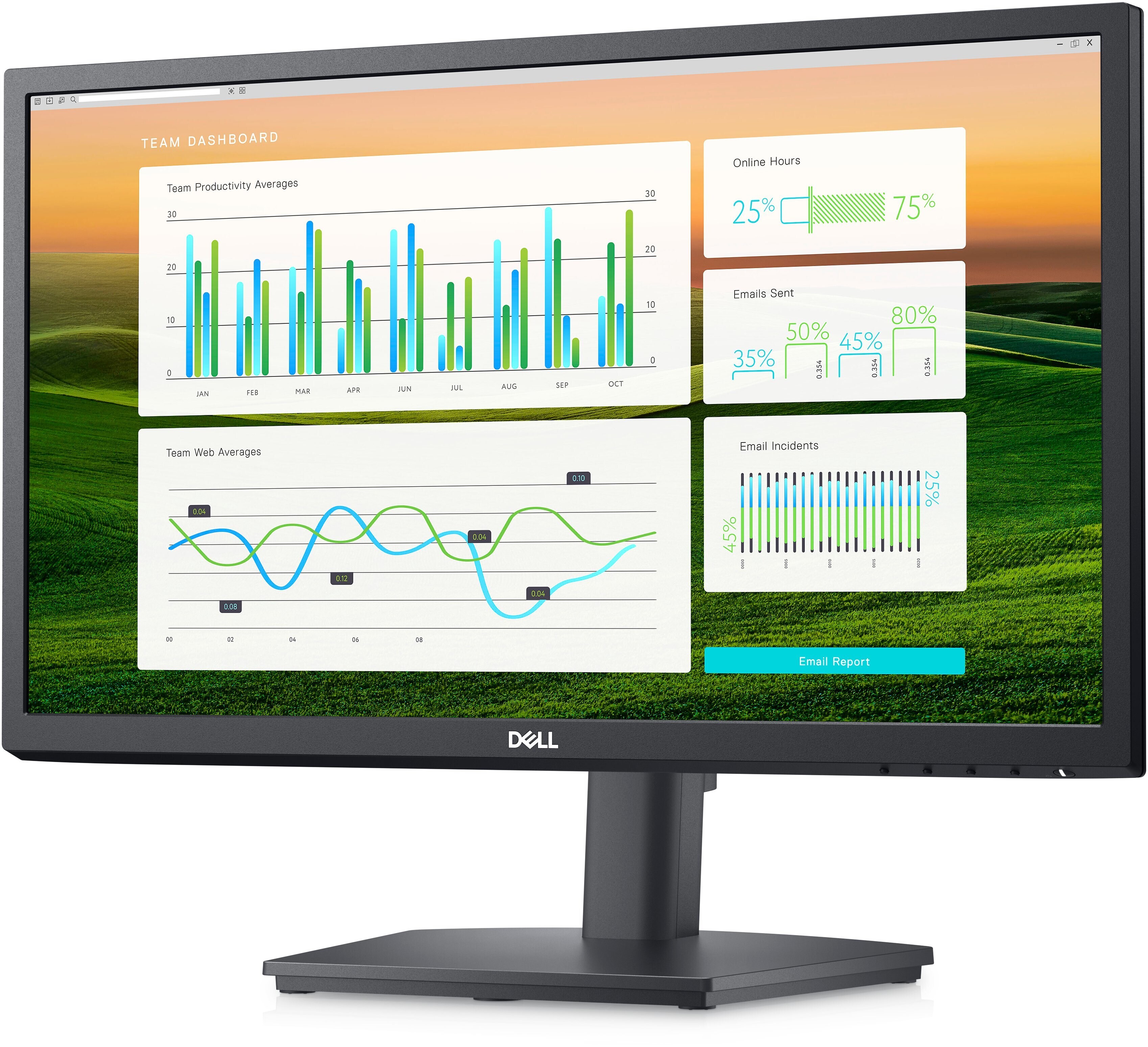 DELL E2222HS 54.61cm (21,5") Full HD 16:9 Monitor HDMI/VGA/DP