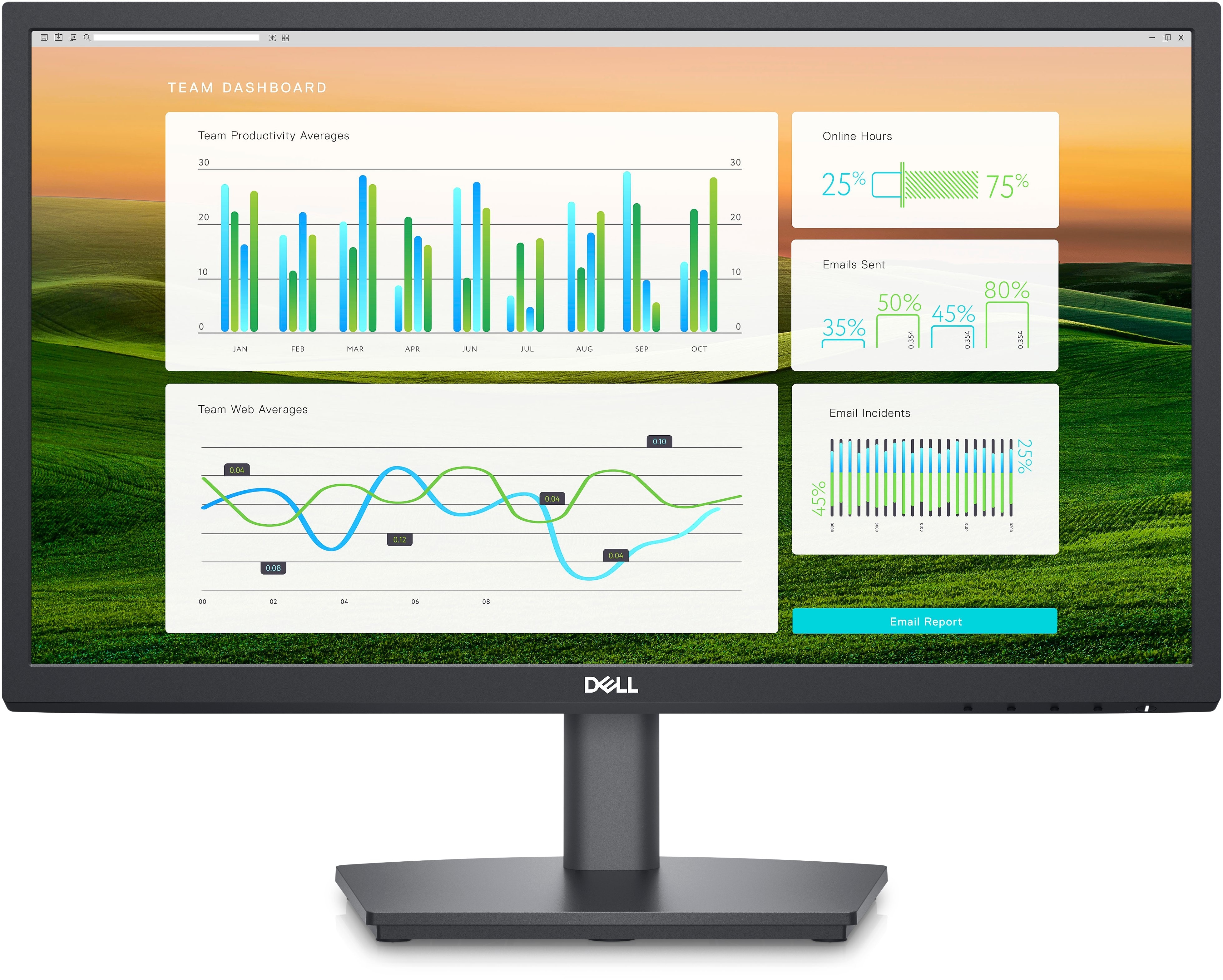 DELL E2222HS 54.61cm (21,5") Full HD 16:9 Monitor HDMI/VGA/DP