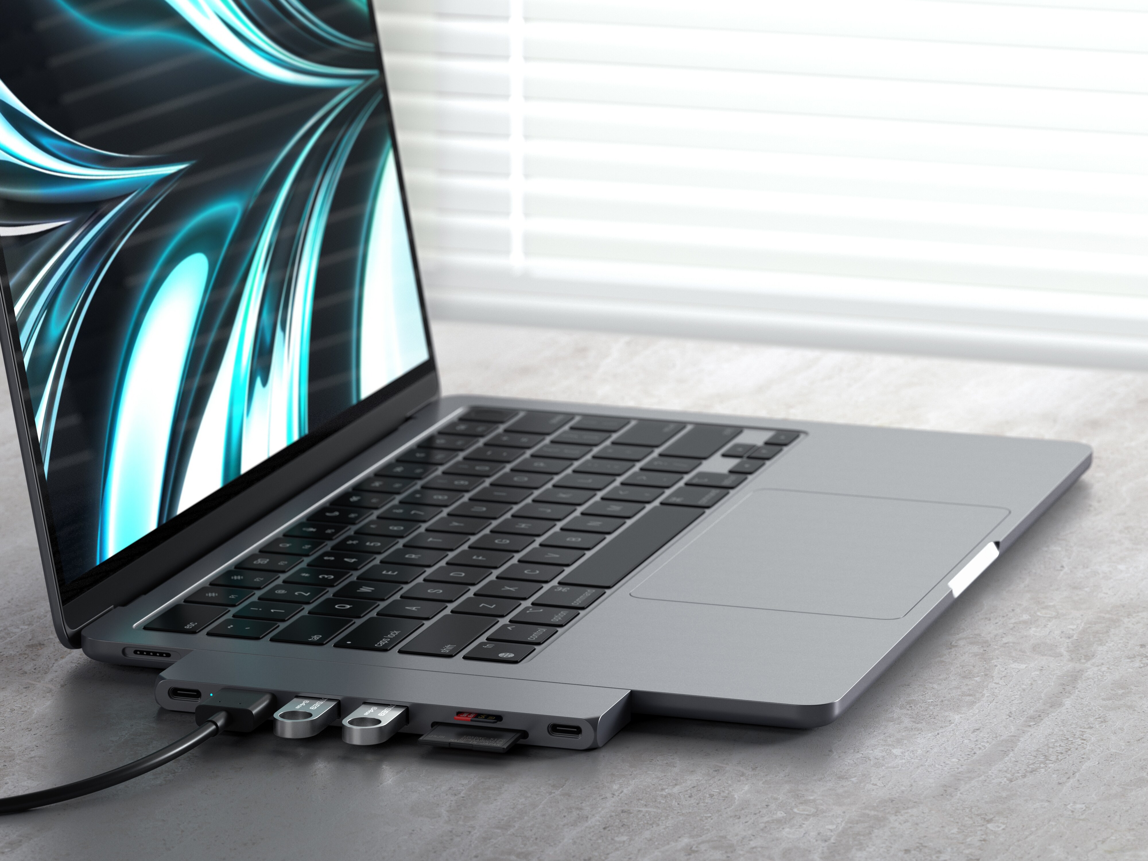 Satechi USB-C Pro Hub Slim Adapter Space Gray