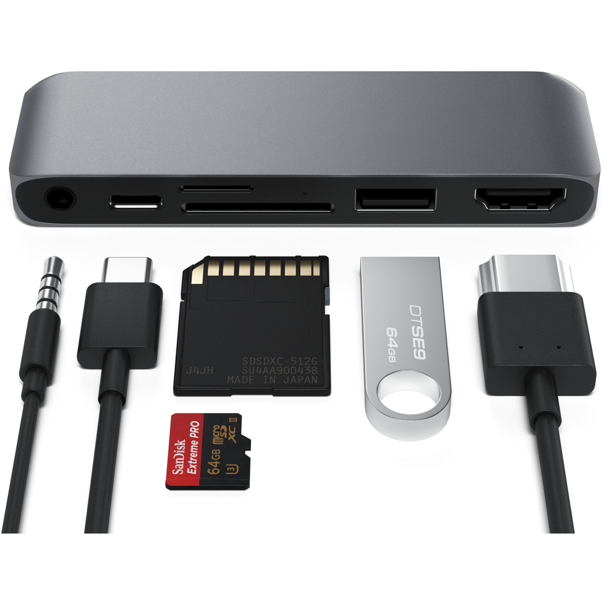 Satechi USB-C Mobile Pro Hub SD space grey