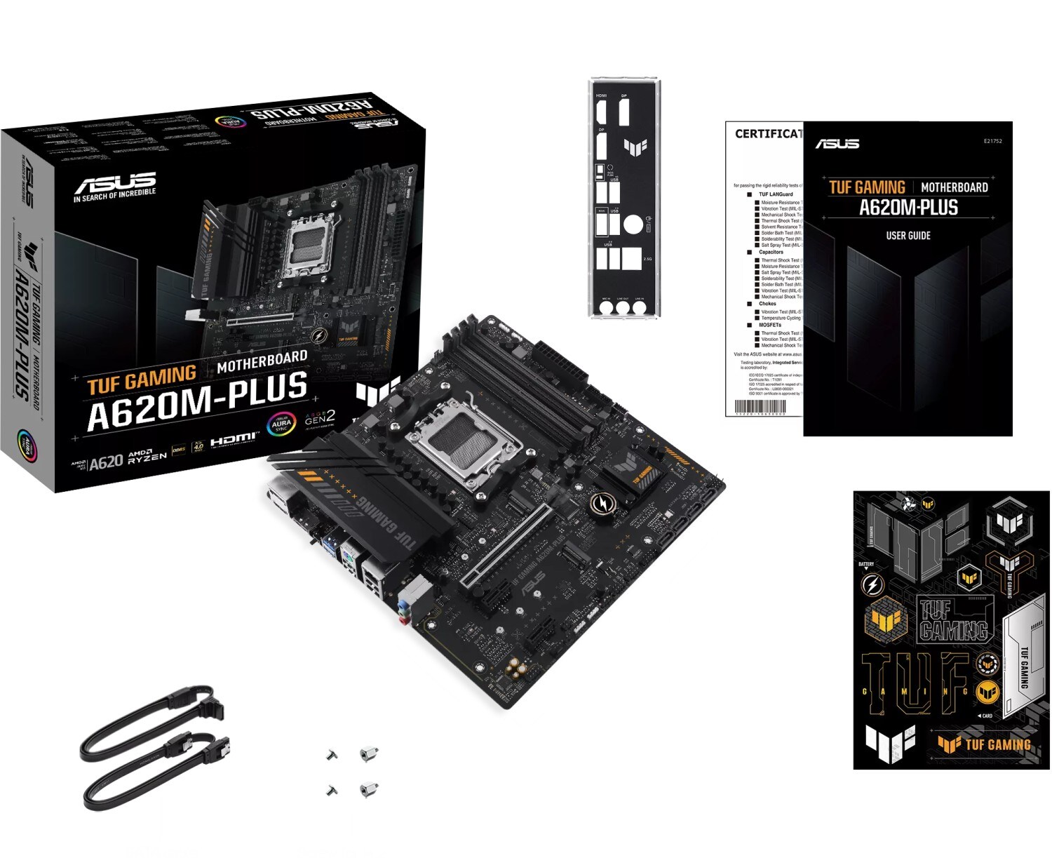 ASUS TUF GAMING A620M-PLUS mATX Mainboard Sockel AM5 M.2/USB3.2/DP/HDMI