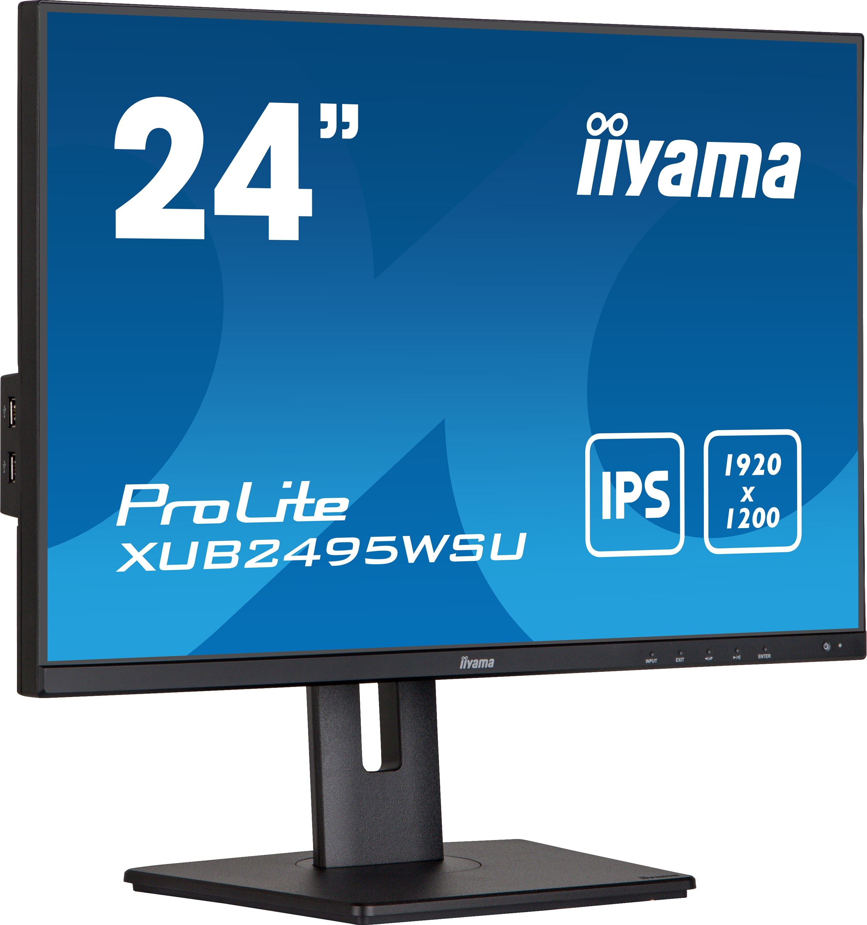 iiyama ProLite XUB2495WSU-B5 61,1cm (24") WUXGA IPS Monitor HDMI/VGA/DP 5ms