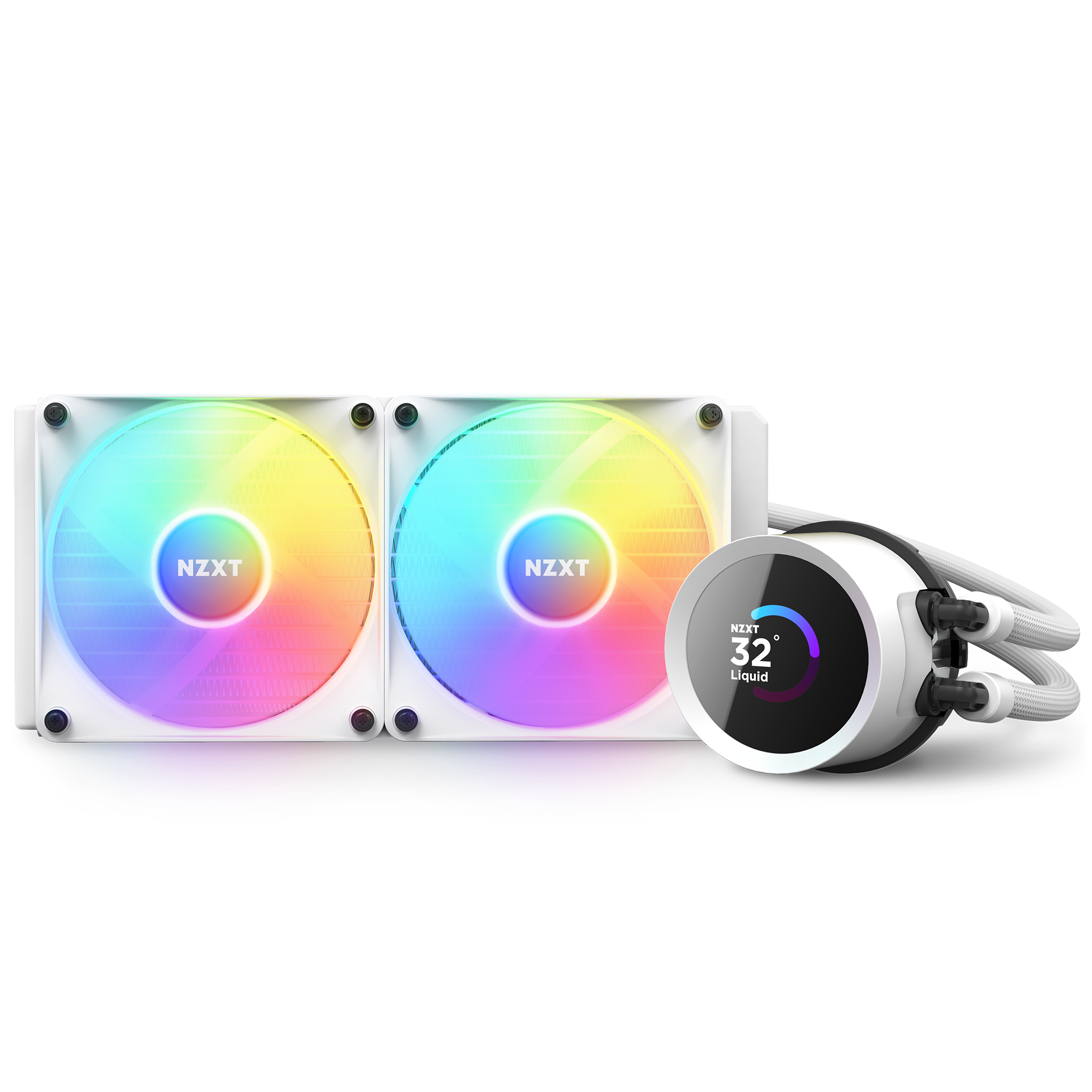 NZXT Kraken 240 RGB, weiß Wasserkühlung für AMD und Intel CPU