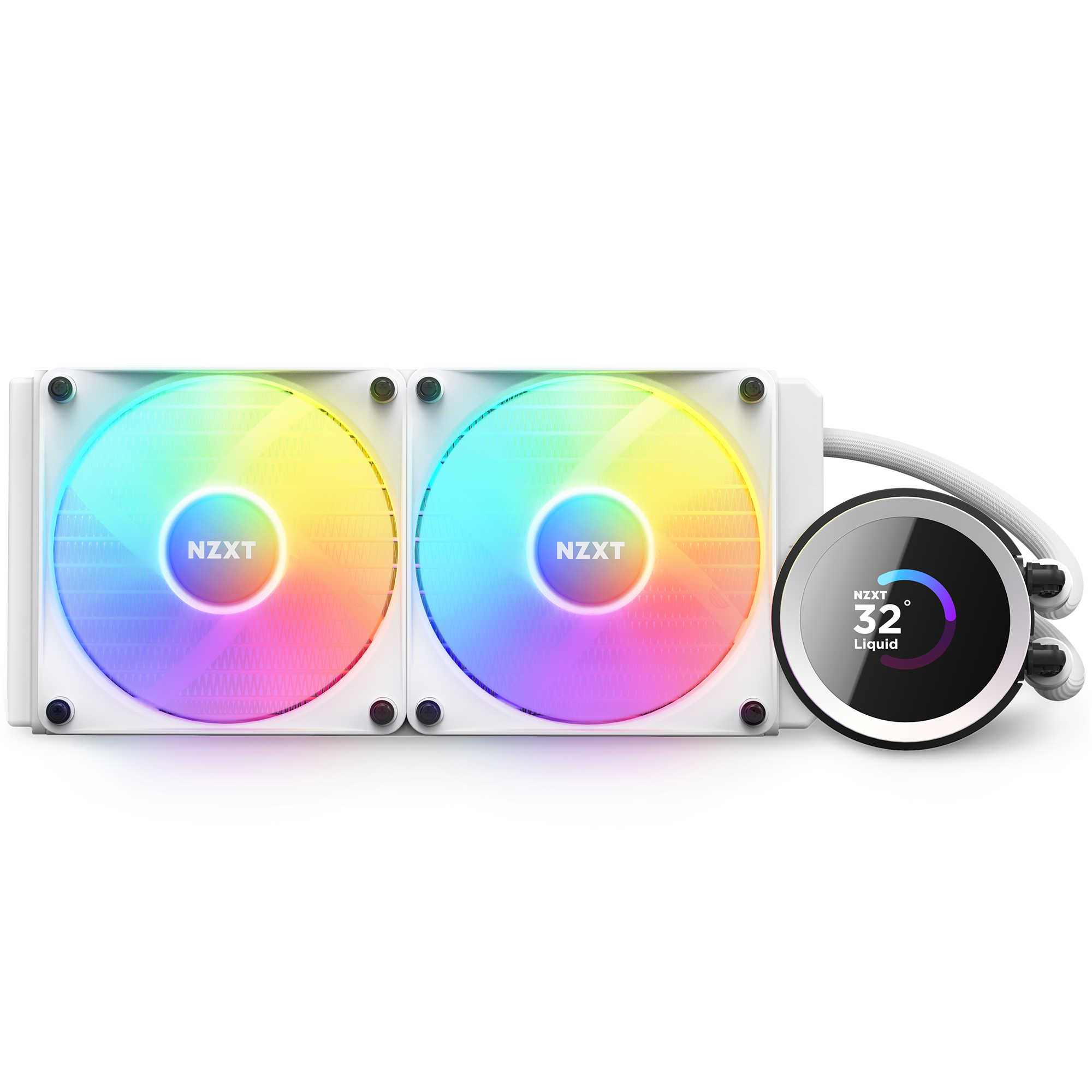 NZXT Kraken 240 RGB, weiß Wasserkühlung für AMD und Intel CPU