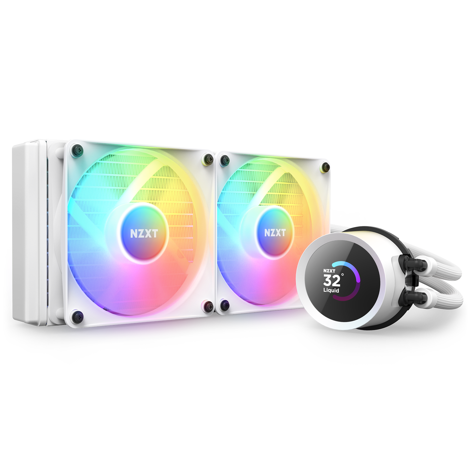 NZXT Kraken 240 RGB, weiß Wasserkühlung für AMD und Intel CPU