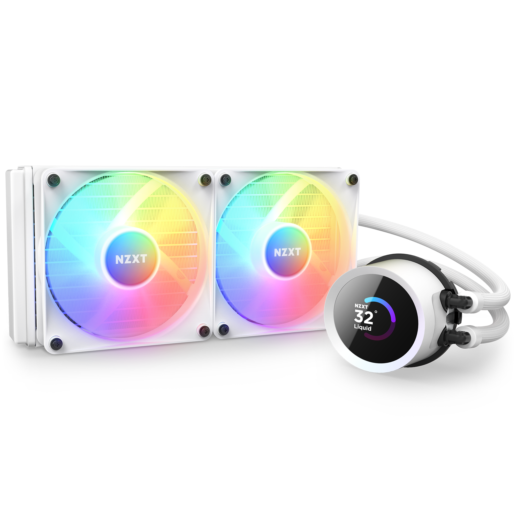 NZXT Kraken 240 RGB, weiß Wasserkühlung für AMD und Intel CPU