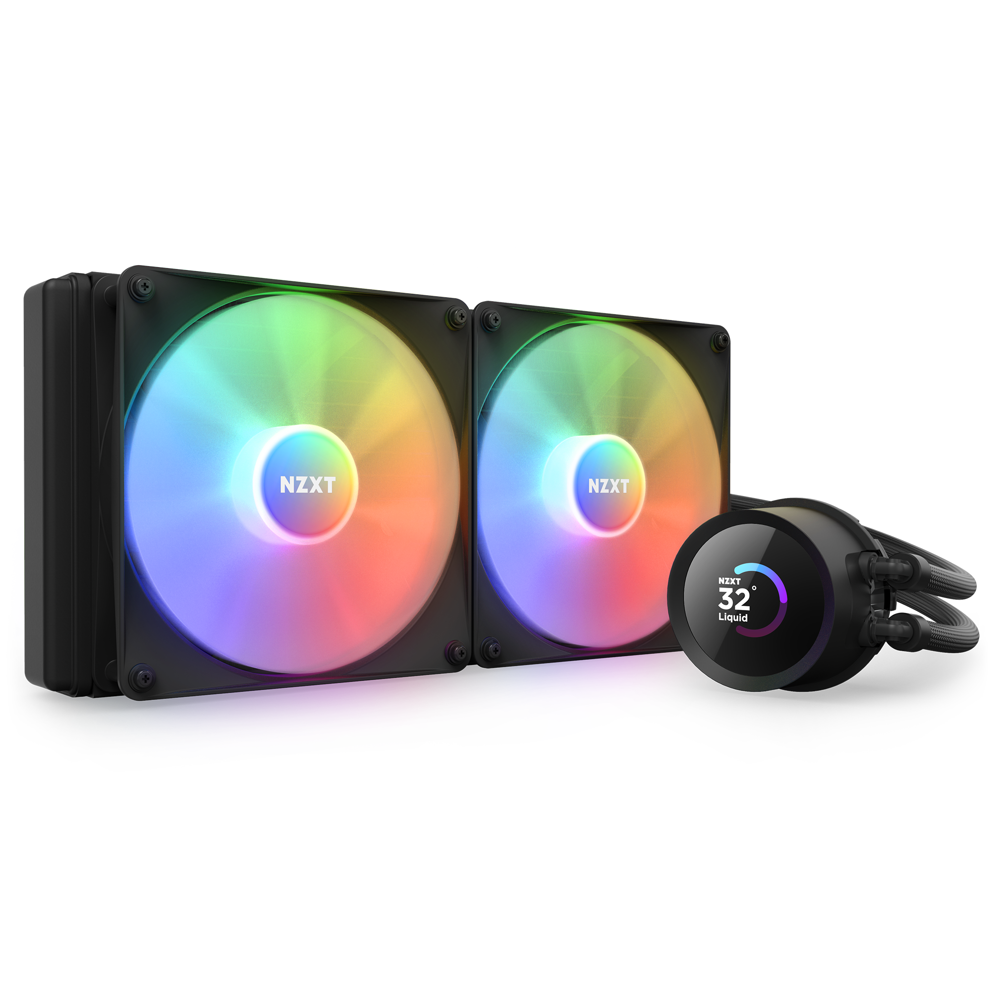 NZXT Kraken 280 RGB, schwarz Wasserkühlung für AMD und Intel CPU