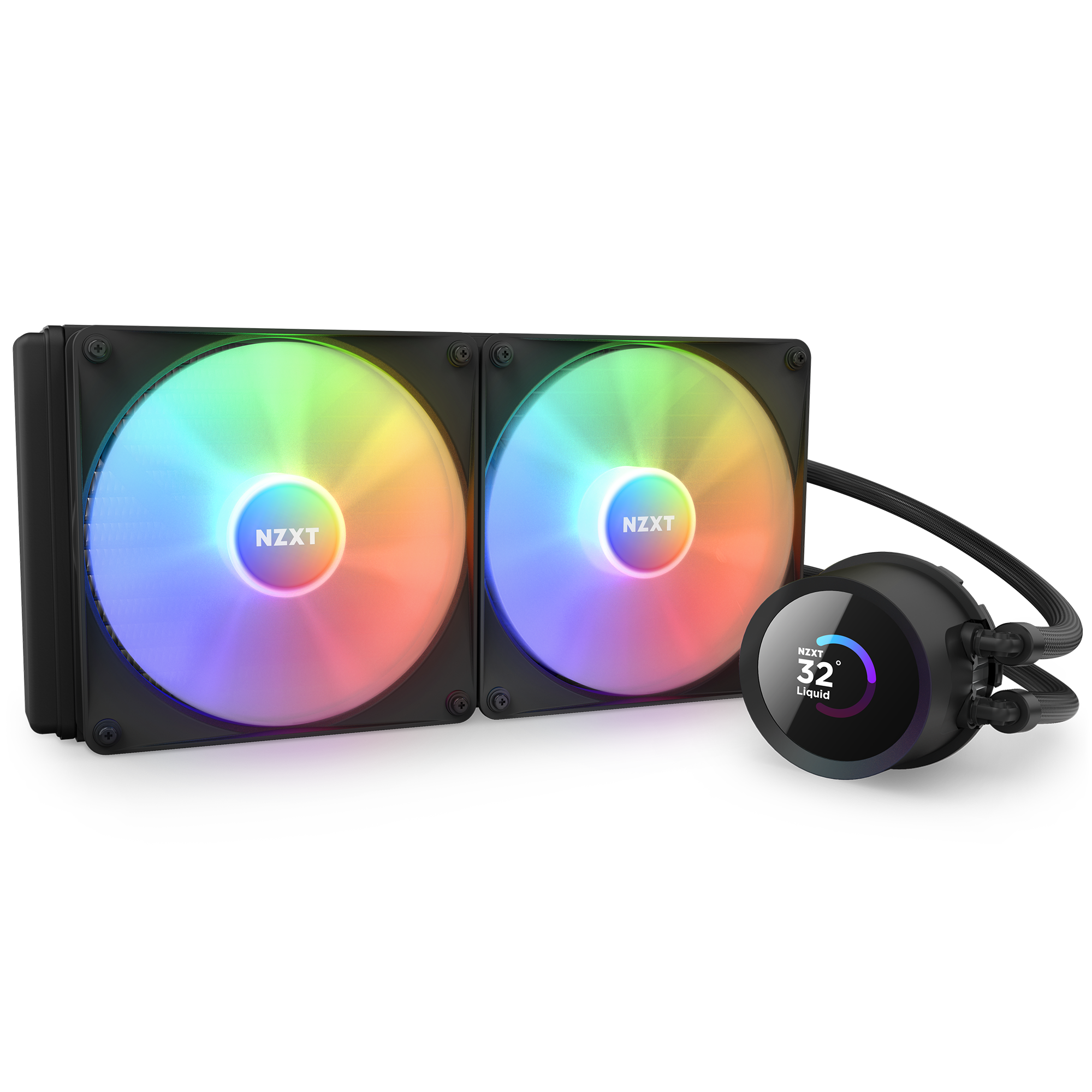 NZXT Kraken 280 RGB, schwarz Wasserkühlung für AMD und Intel CPU