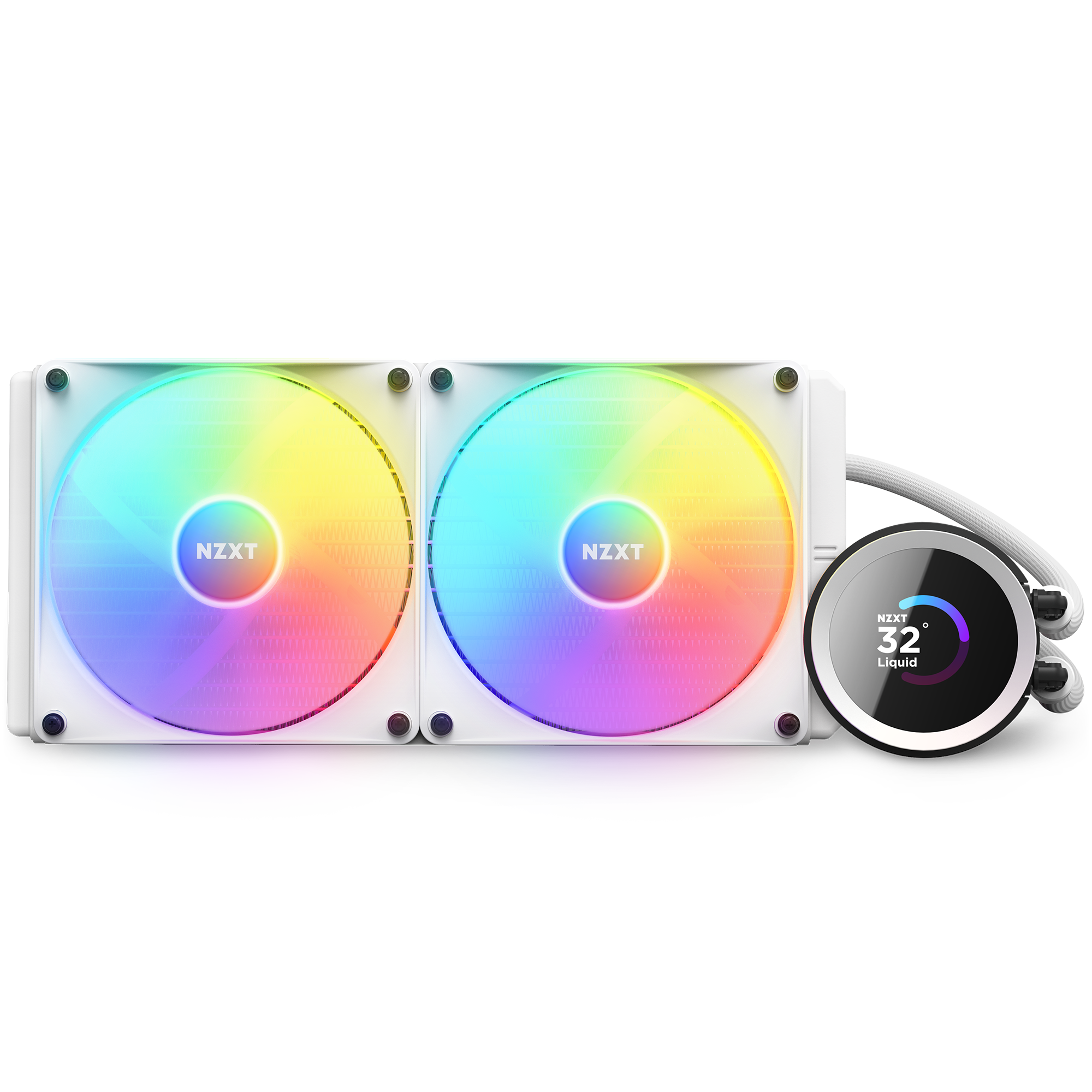 NZXT Kraken 280 RGB, weiß Wasserkühlung für AMD und Intel CPU