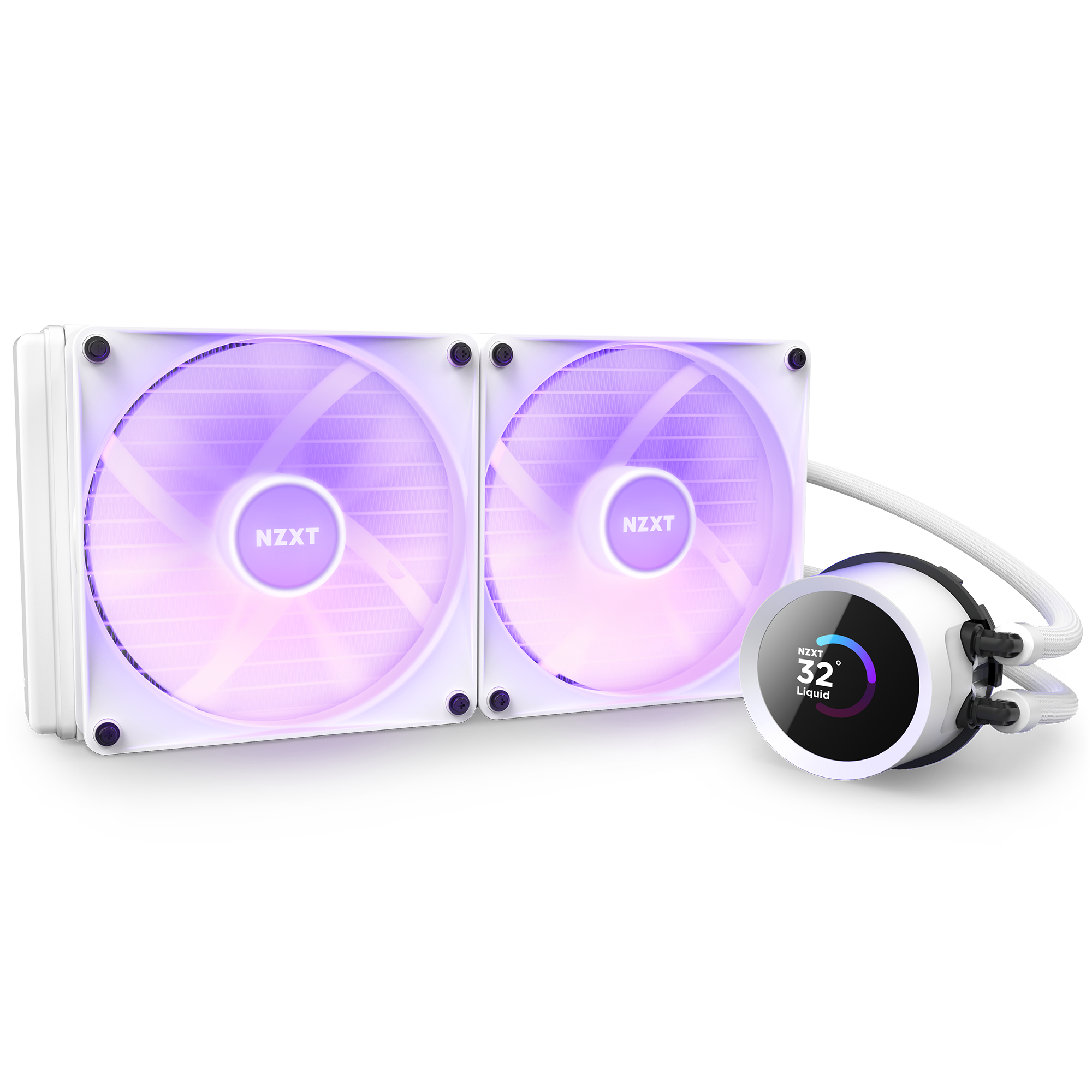 NZXT Kraken 280 RGB, weiß Wasserkühlung für AMD und Intel CPU