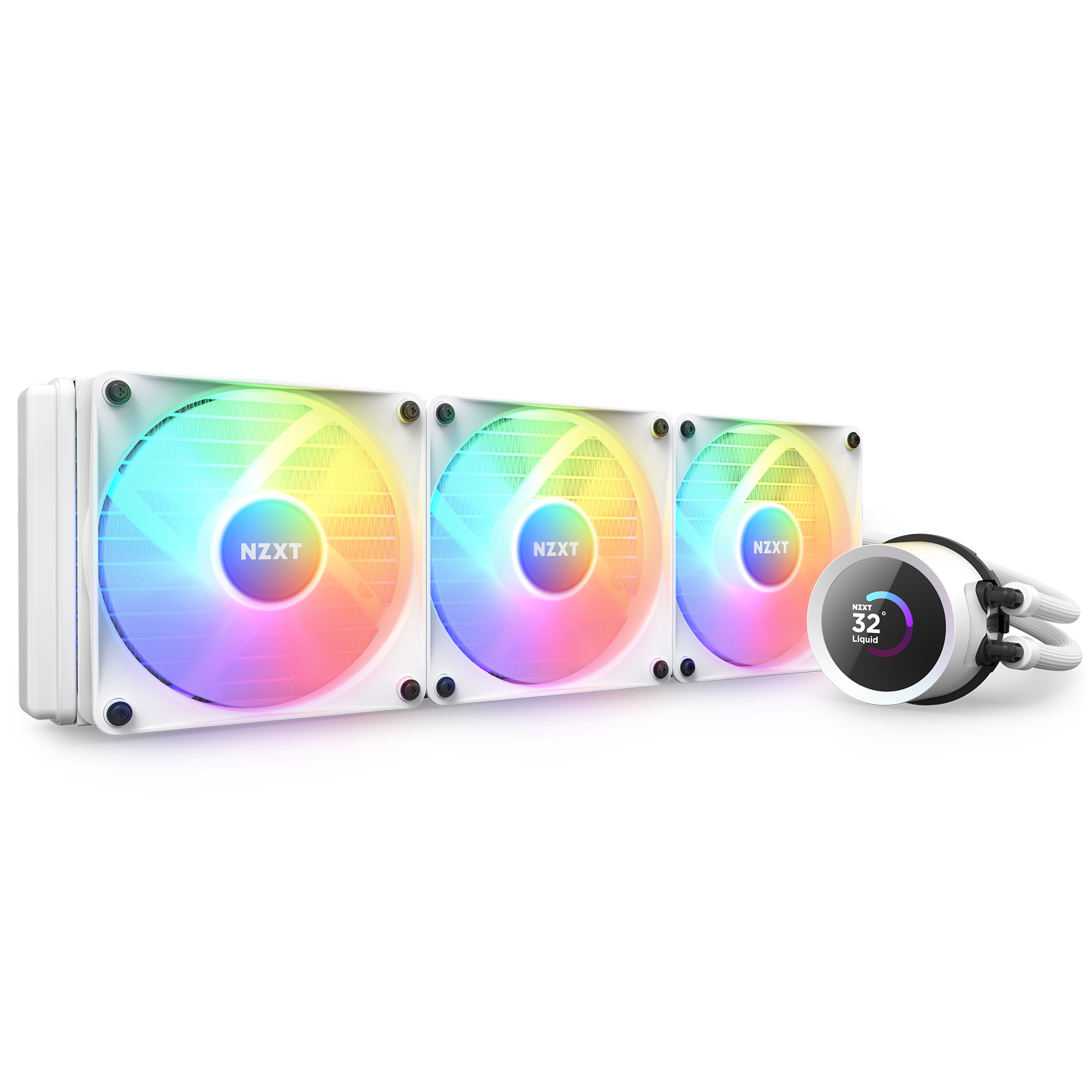 NZXT Kraken 360 RGB, weiß Wasserkühlung für AMD und Intel CPU