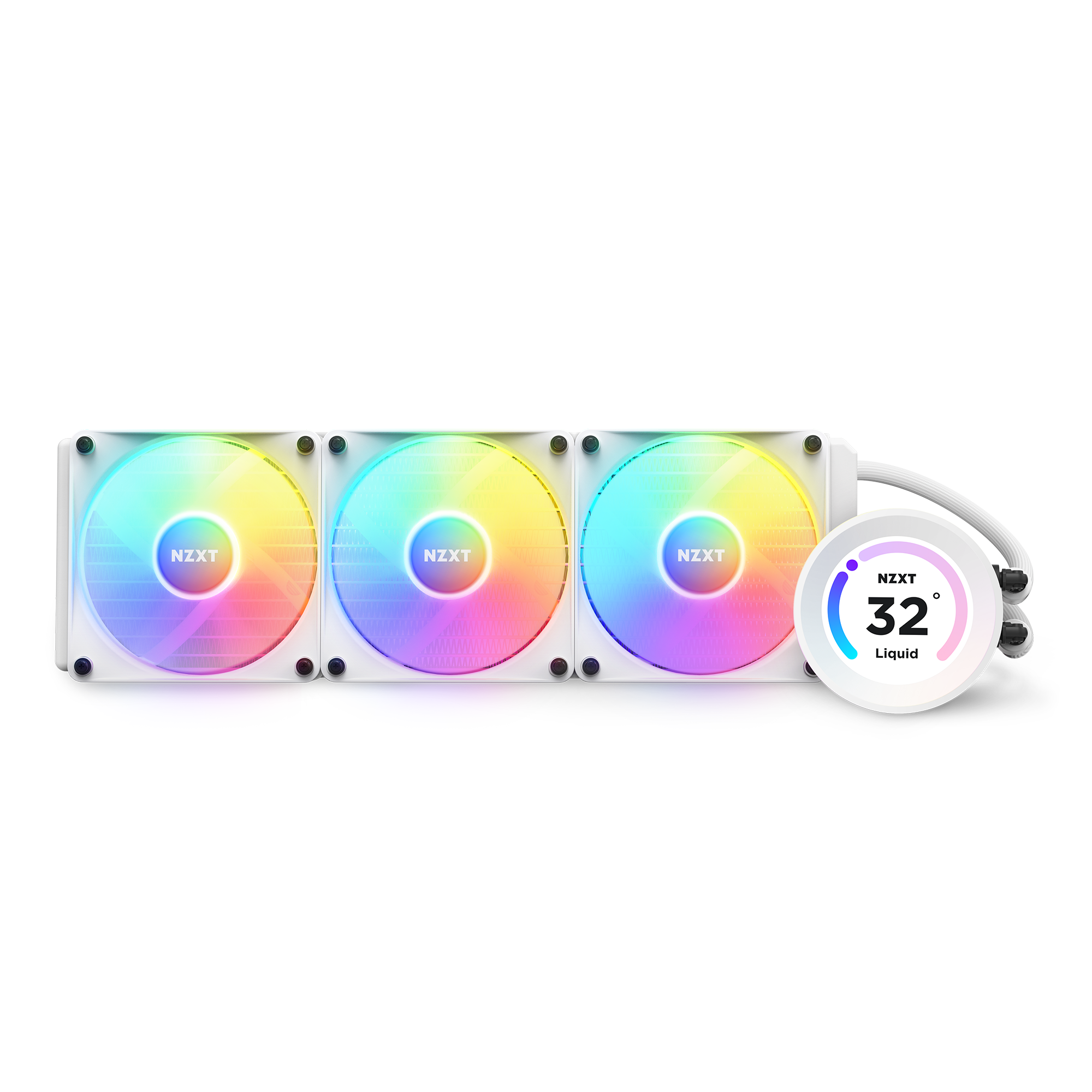 NZXT Kraken Elite 360 RGB, weiß Wasserkühlung für AMD und Intel CPU