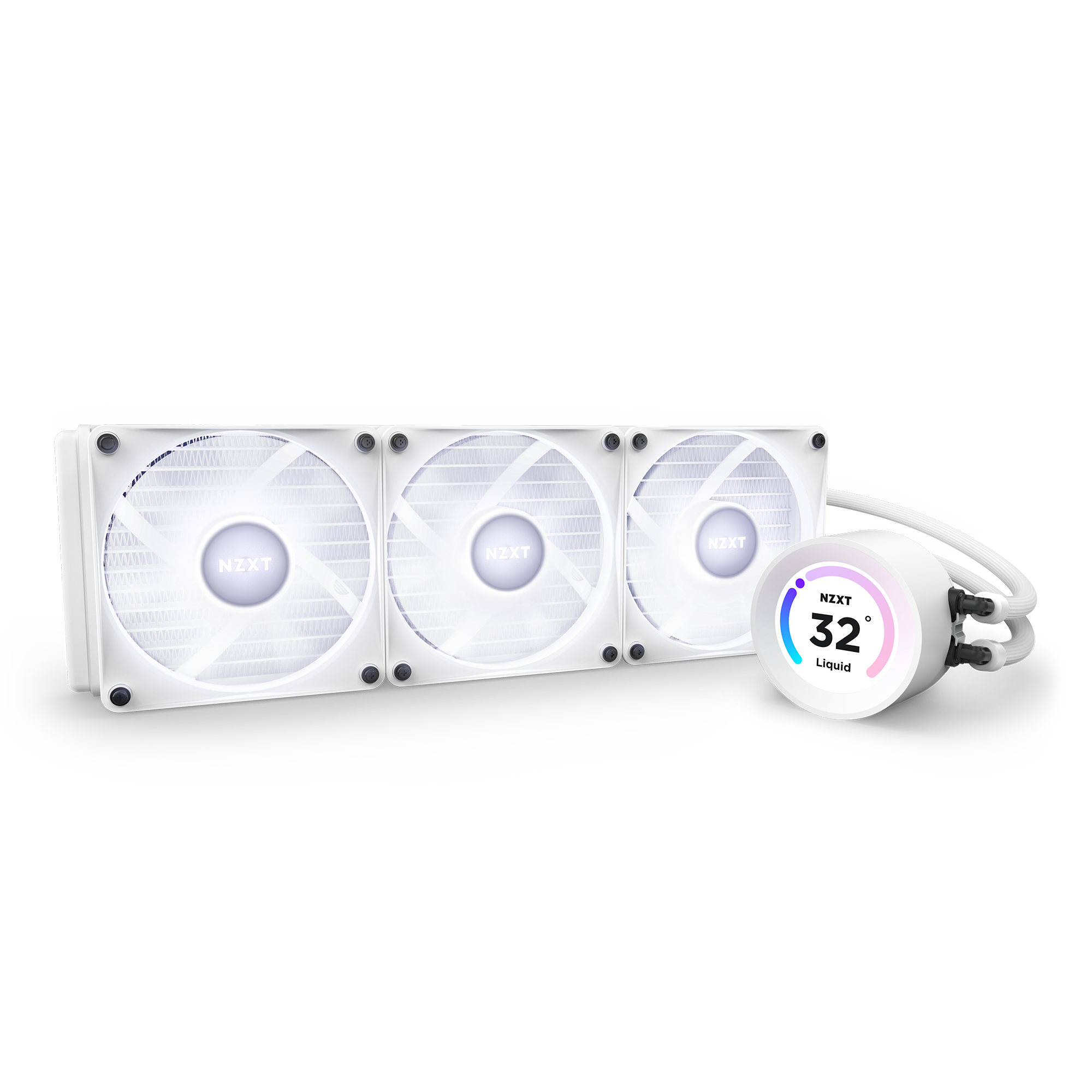 NZXT Kraken Elite 360 RGB, weiß Wasserkühlung für AMD und Intel