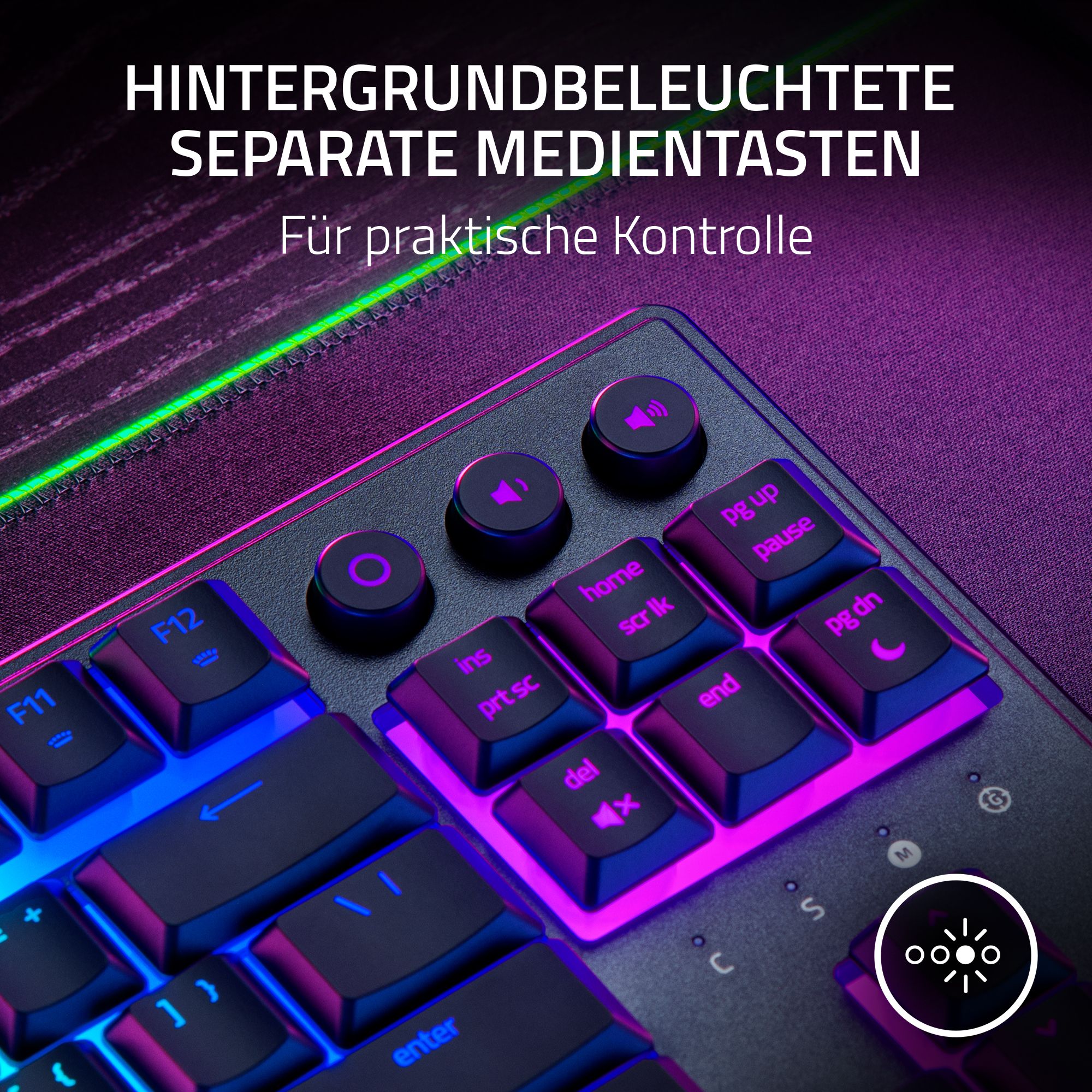 RAZER Ornata V3 TKL - Flache Mecha-Membran-RGB-Tastatur ohne Ziffernblock