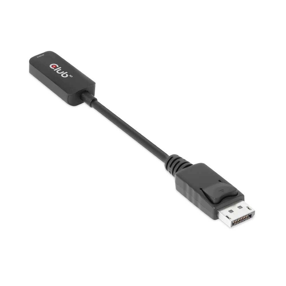 Club 3D DisplayPort 1.4 auf HDMI 4K120Hz/8K60Hz HDR-Aktiv-Adapter St./B 0,1m