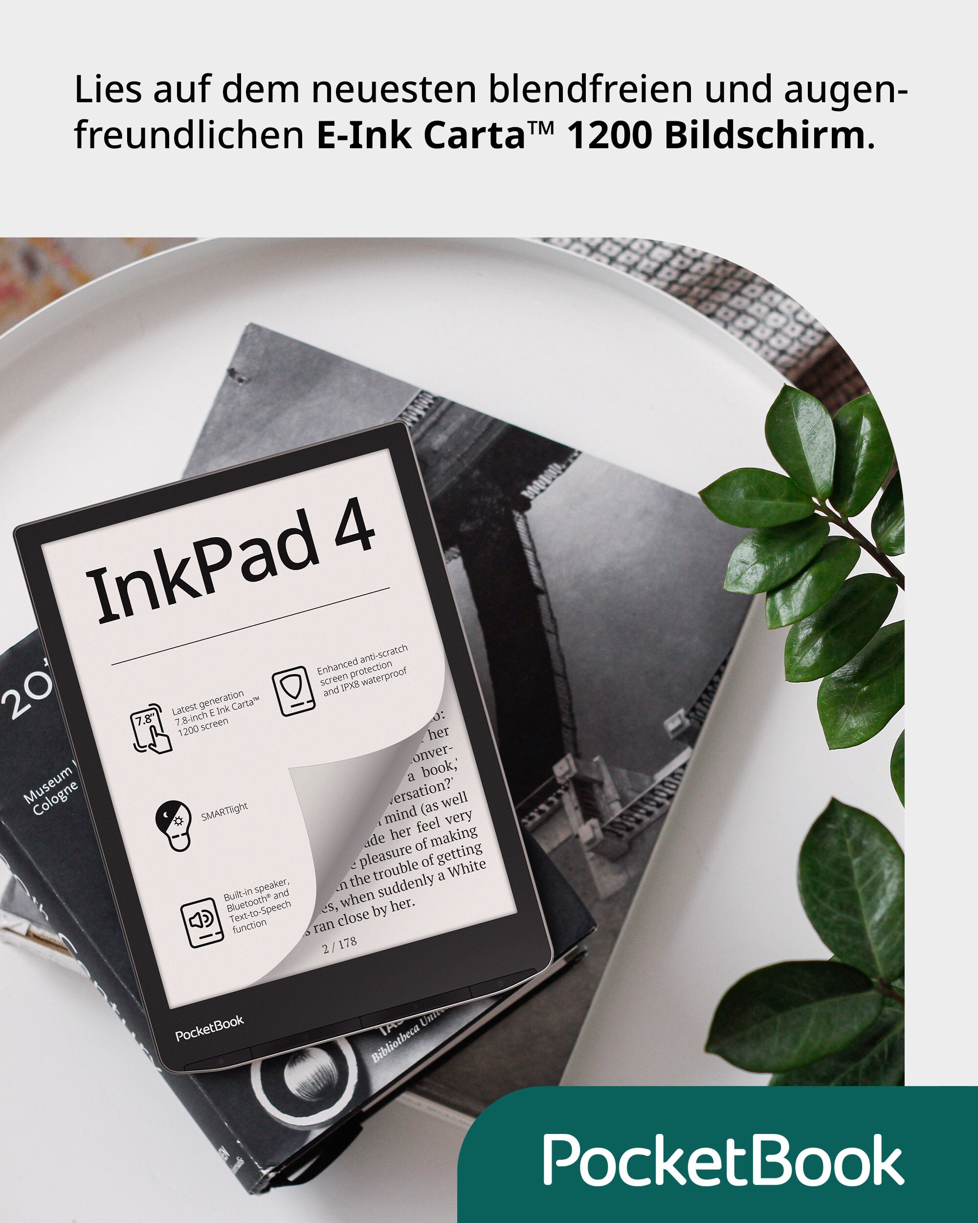 PocketBook InkPad 4 eReader mit 300 DPI 32GB