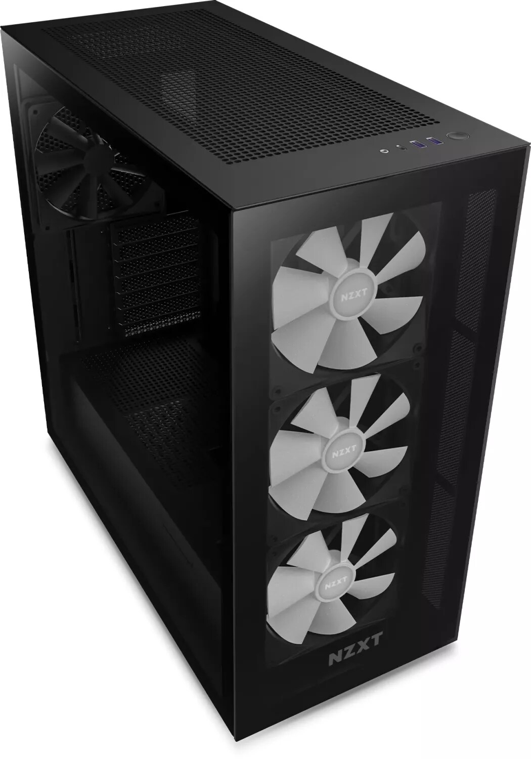 NZXT H7 Elite Black 2023 RGB Midi Tower ATX Gaming Gehäuse mit Glasfenster