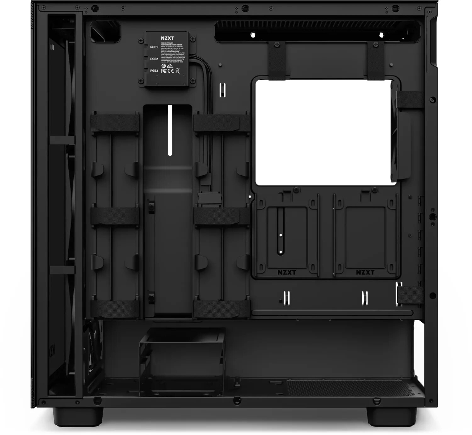 NZXT H7 Elite Black 2023 RGB Midi Tower ATX Gaming Gehäuse mit Glasfenster