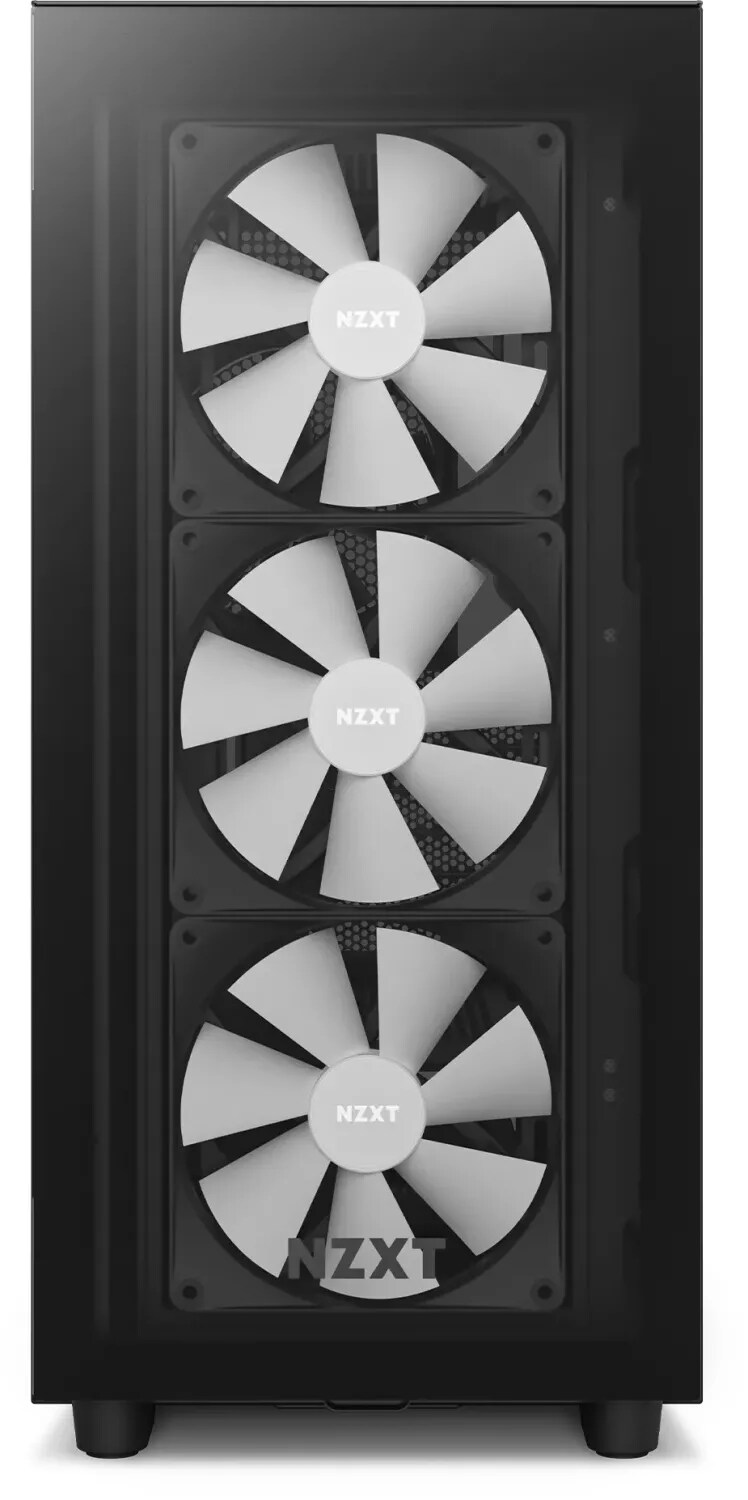 NZXT H7 Elite Black 2023 RGB Midi Tower ATX Gaming Gehäuse mit Glasfenster