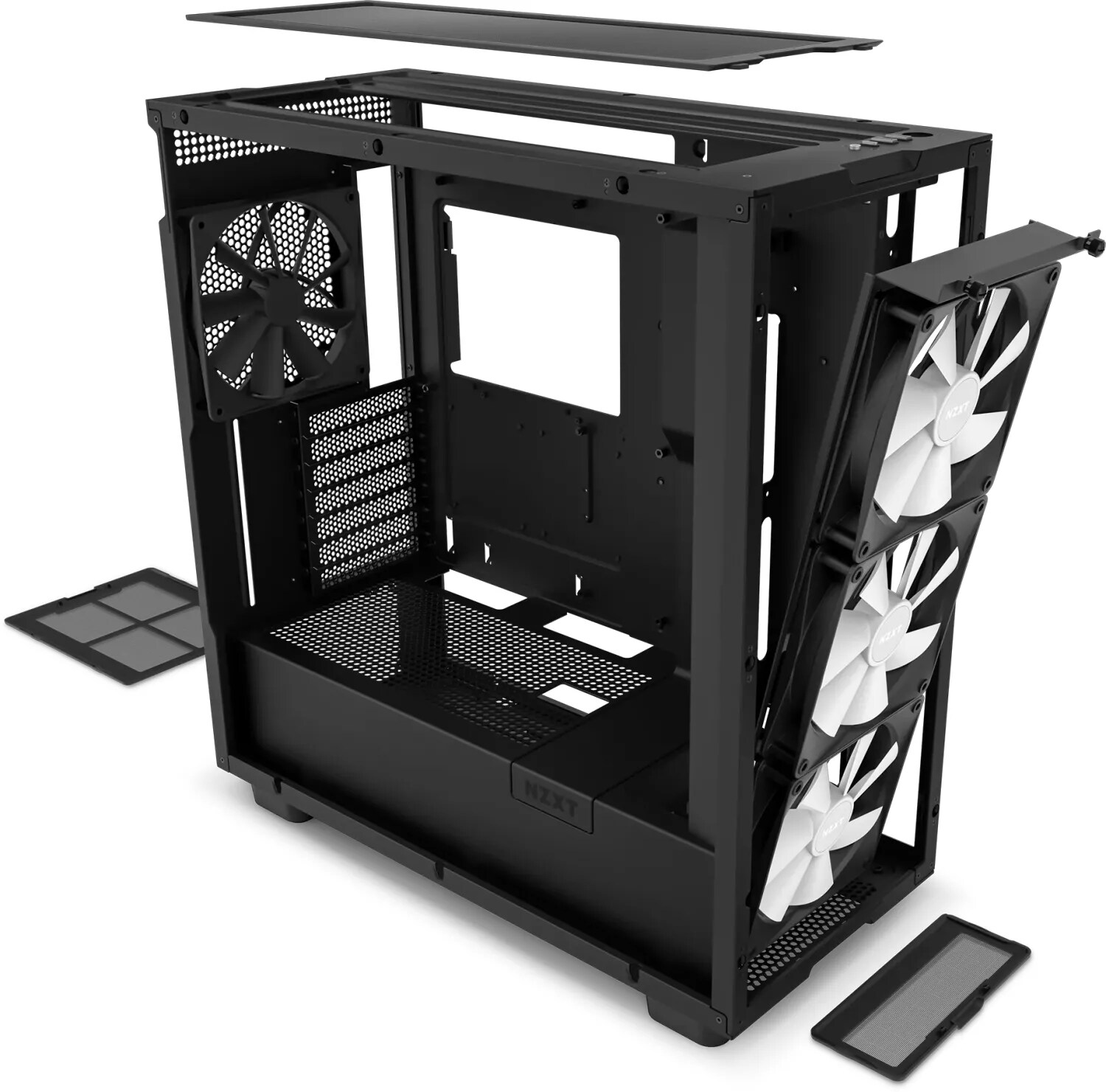 NZXT H7 Elite Black 2023 RGB Midi Tower ATX Gaming Gehäuse mit Glasfenster