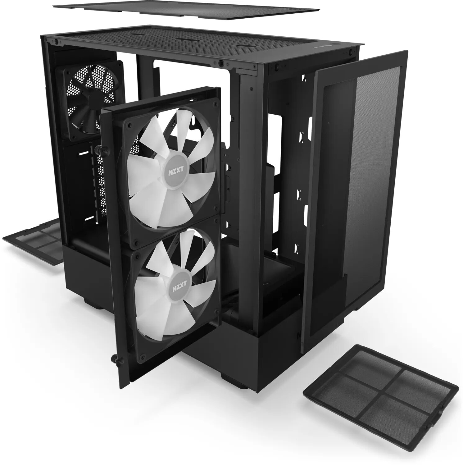 NZXT H5 Flow RGB Midi Tower ATX Gehäuse schwarz mit Sichtfenster