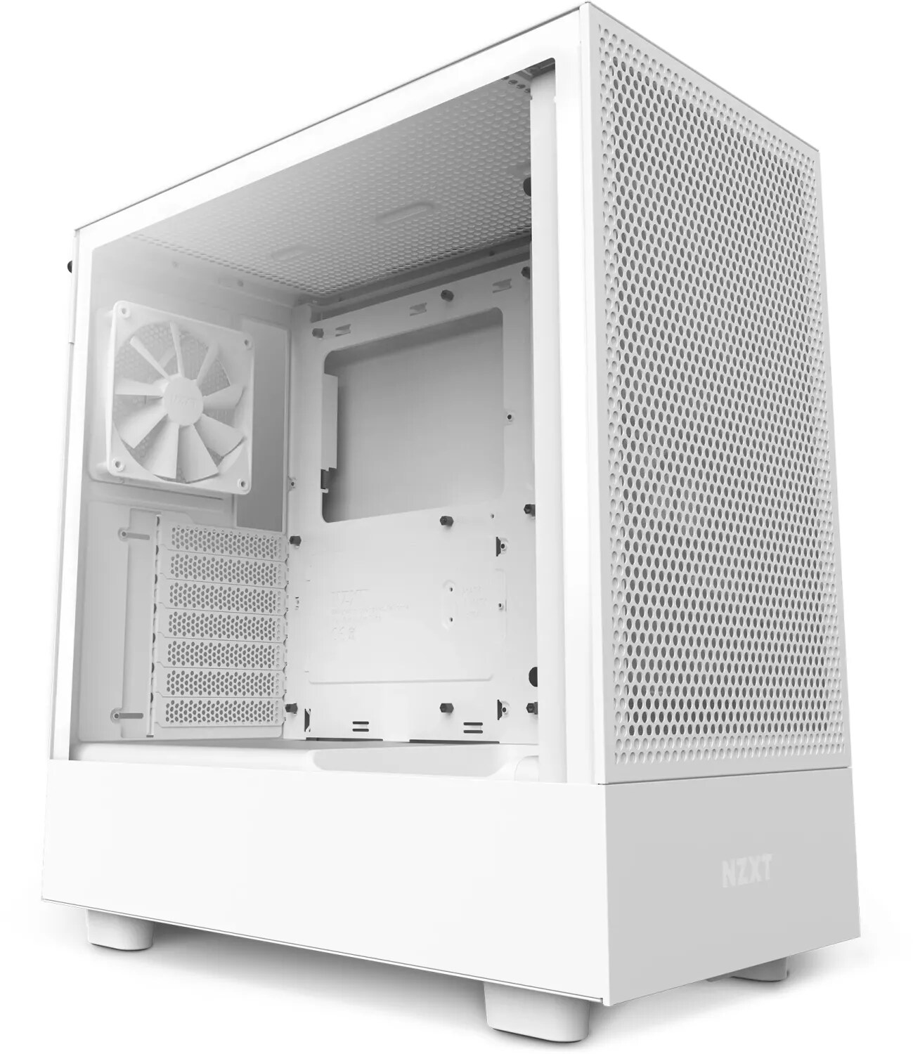 NZXT H5 Flow RGB White Midi Tower ATX Gehäuse schwarz mit Sichtfenster