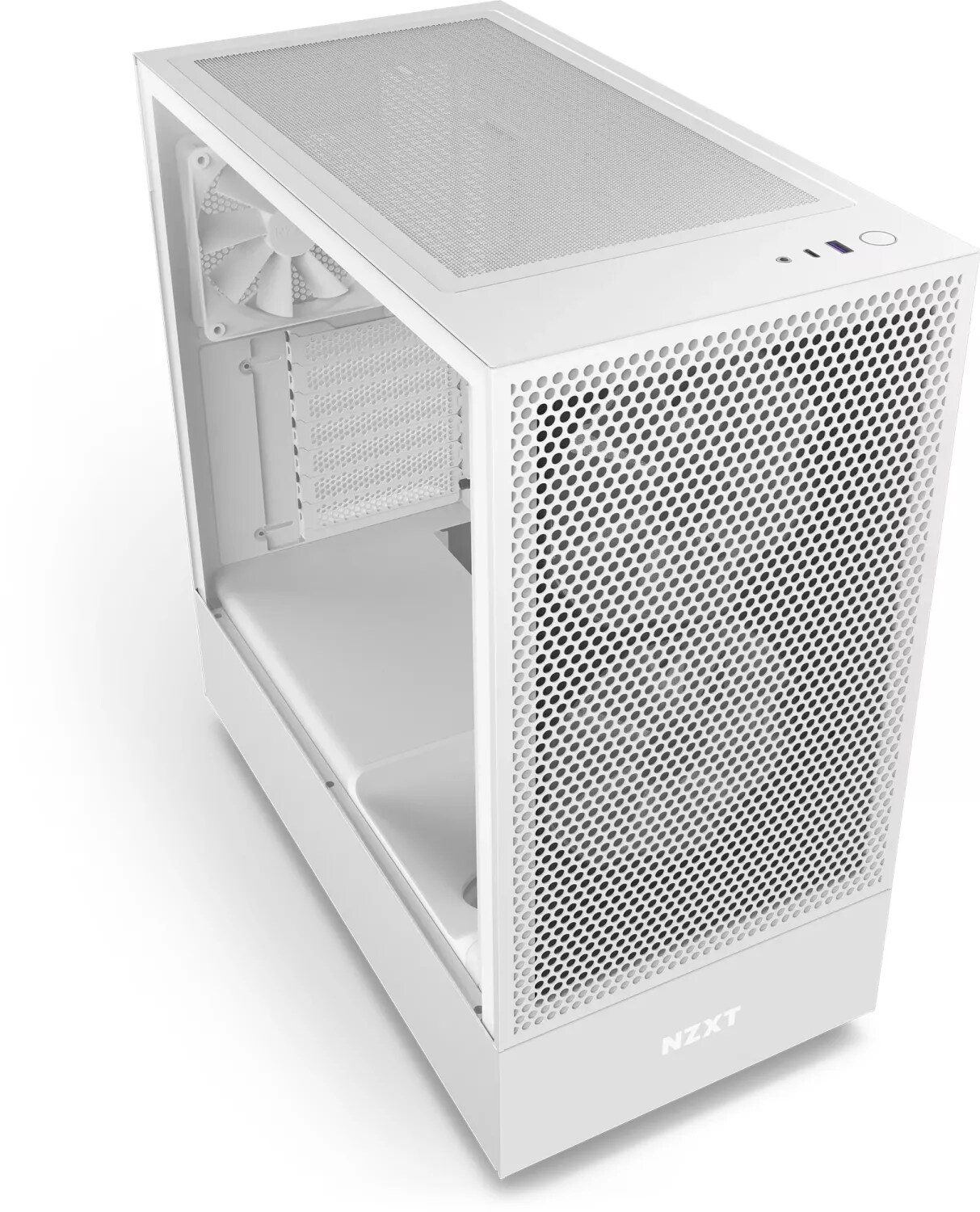 NZXT H5 Flow RGB White Midi Tower ATX Gehäuse schwarz mit Sichtfenster