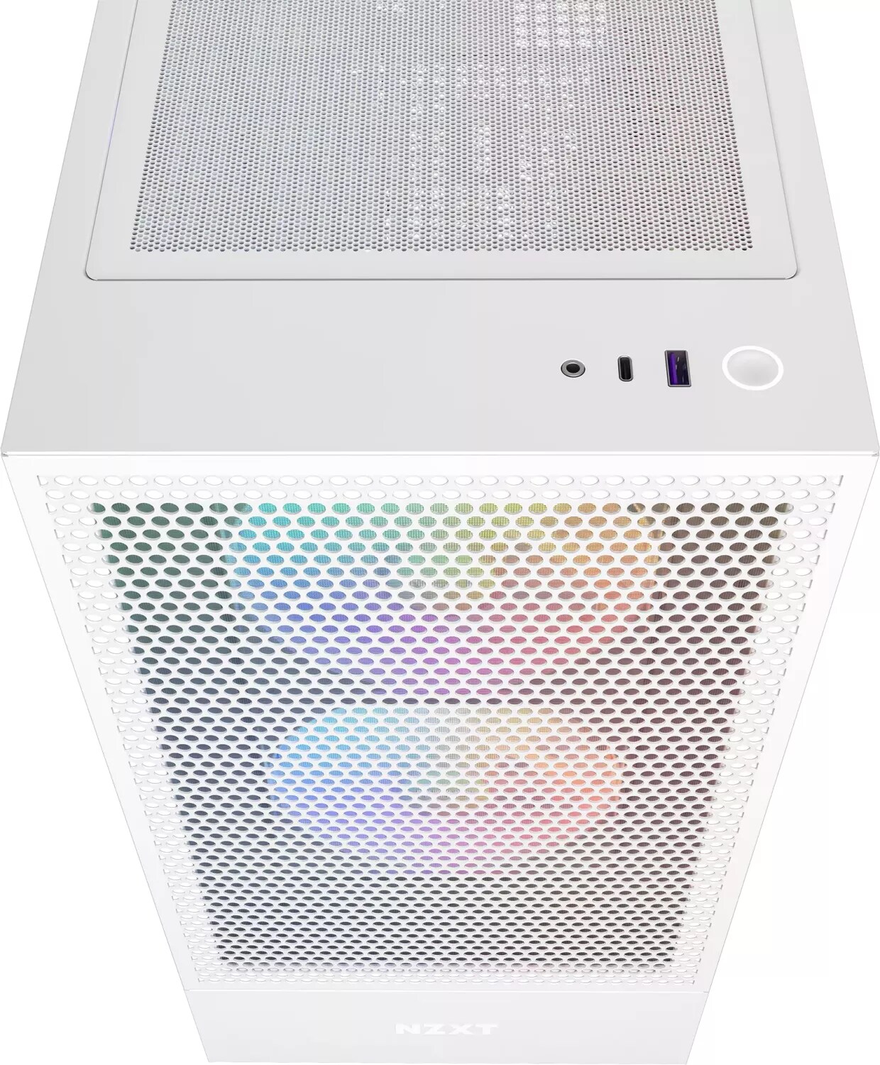 NZXT H5 Flow RGB White Midi Tower ATX Gehäuse schwarz mit Sichtfenster