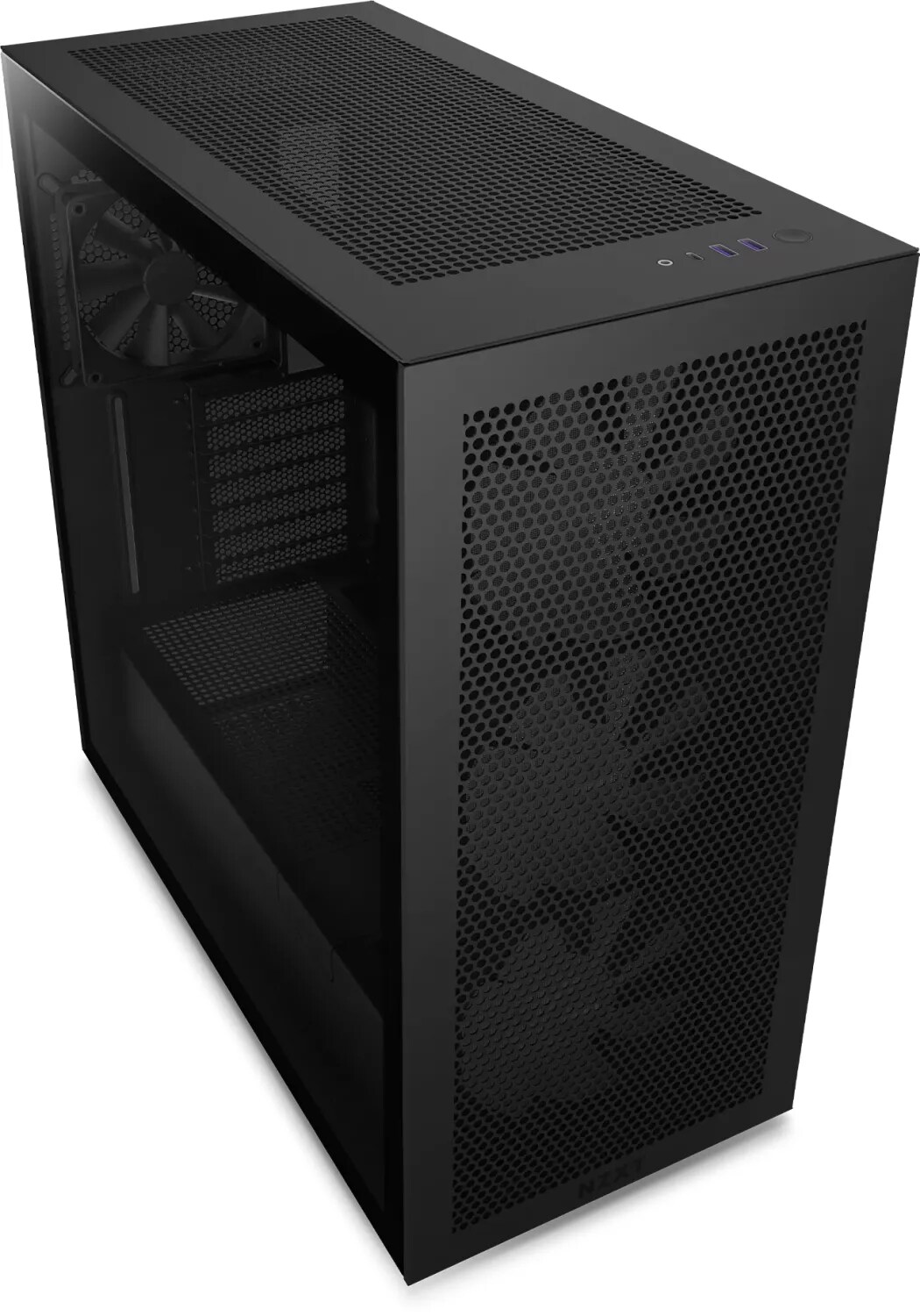 NZXT H7 Flow Black RGB Midi Tower ATX Gaming Gehäuse schwarz mit Glasfenster