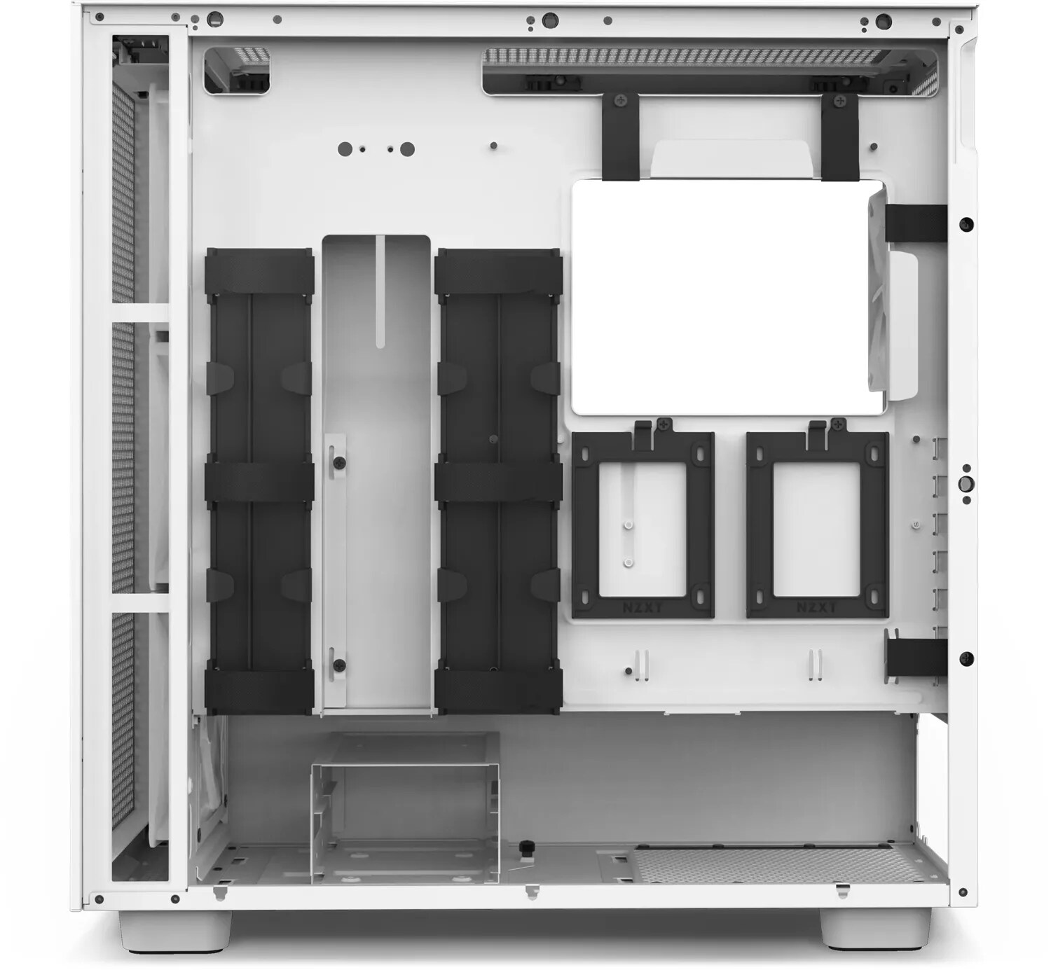 NZXT H7 Flow White RGB Midi Tower ATX Gaming Gehäuse mit Glasfenster