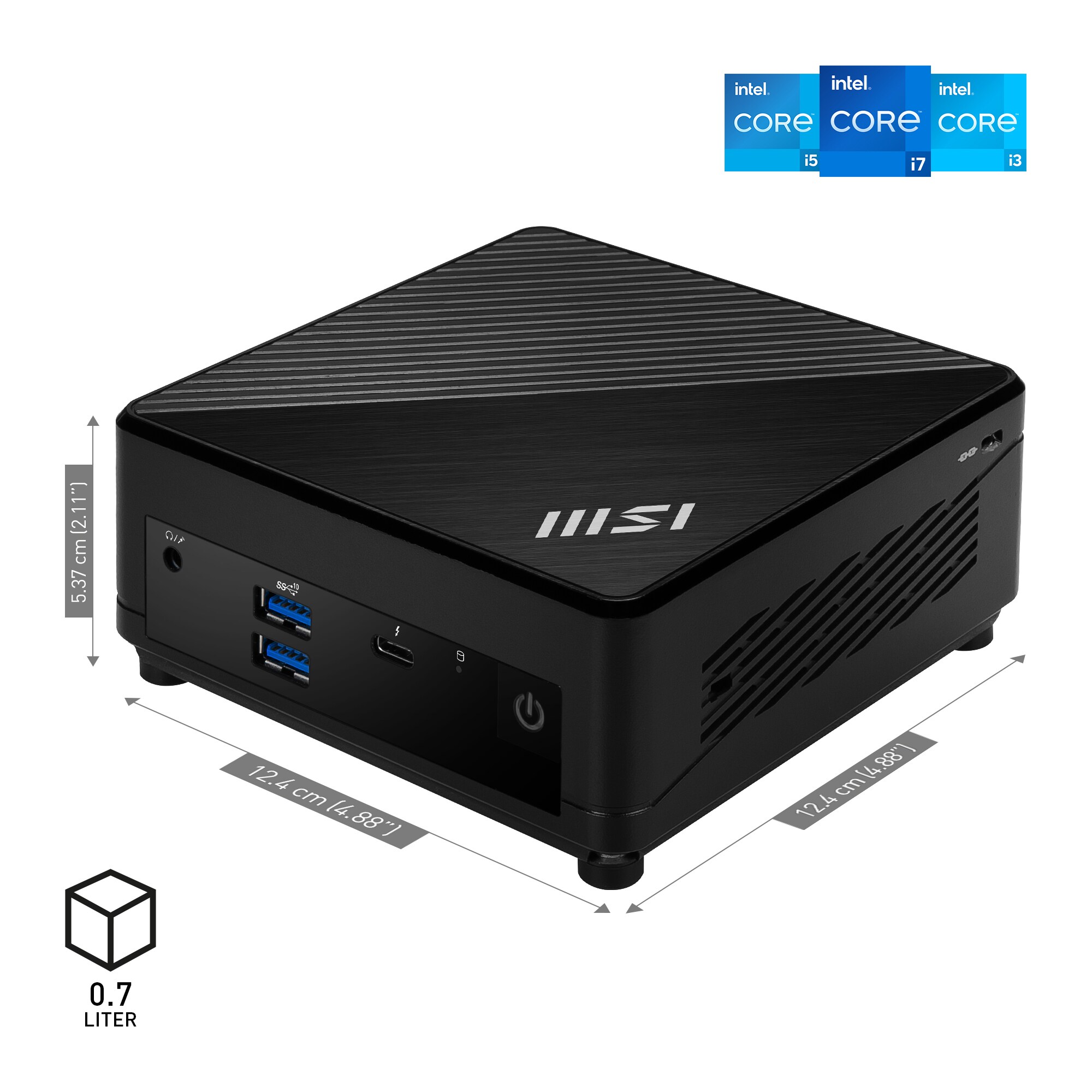 MSI Cubi 5 12M-020BDE i7-1255U 0GB/0GB 0GB SSD Intel Iris Xe nOS