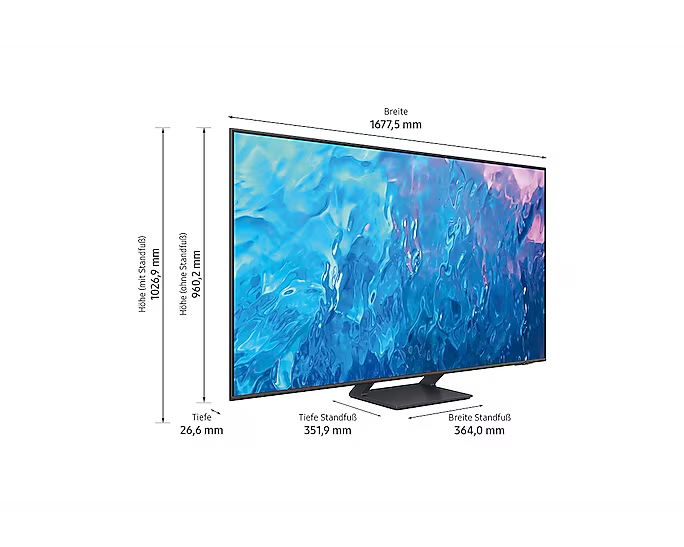 Hz Fernseher LED GQ75Q70C 189cm 120 Smart Cyberport 4K ++ 75\