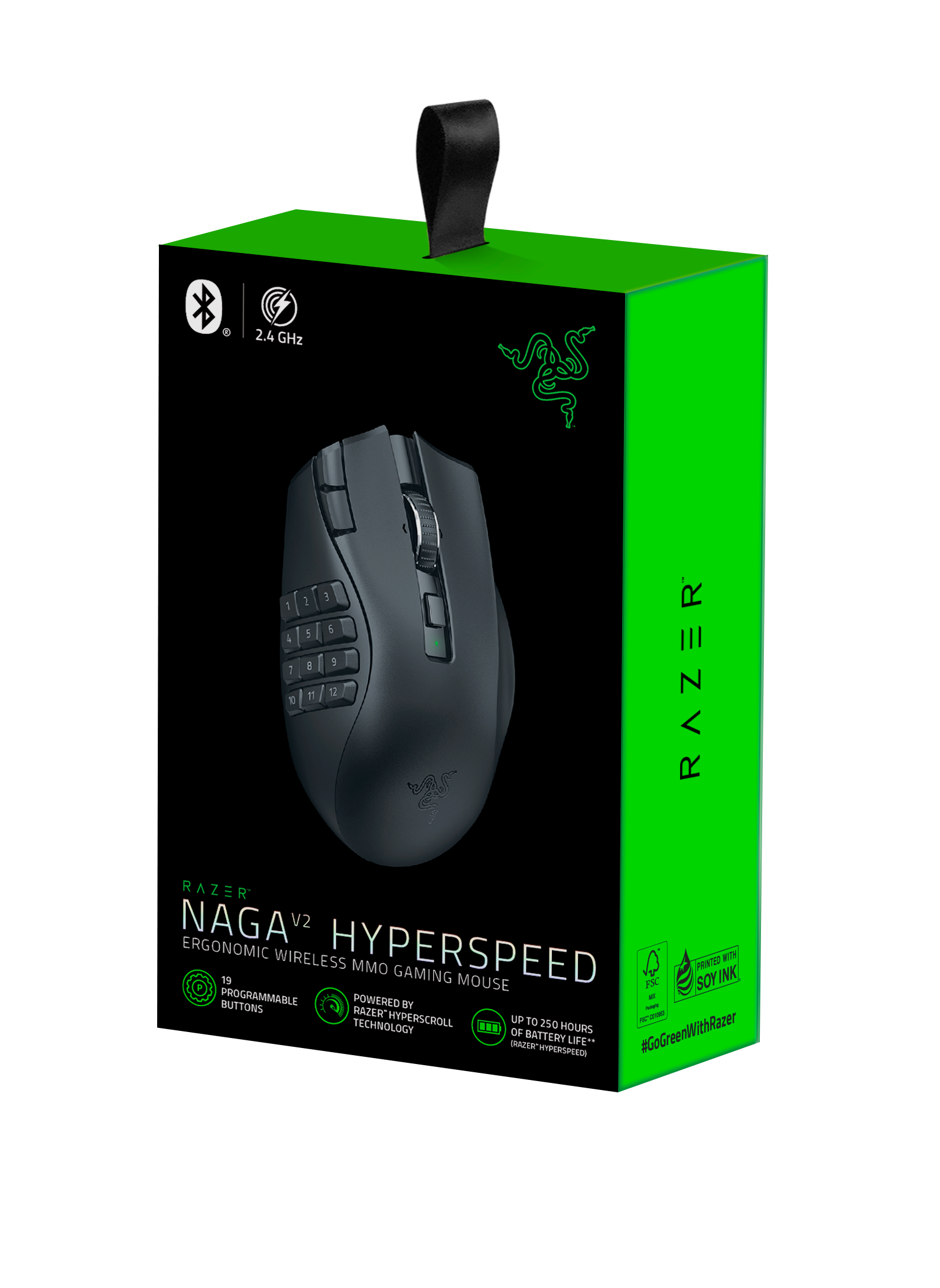 RAZER Naga V2 Hyperspeed MMO Gaming Maus