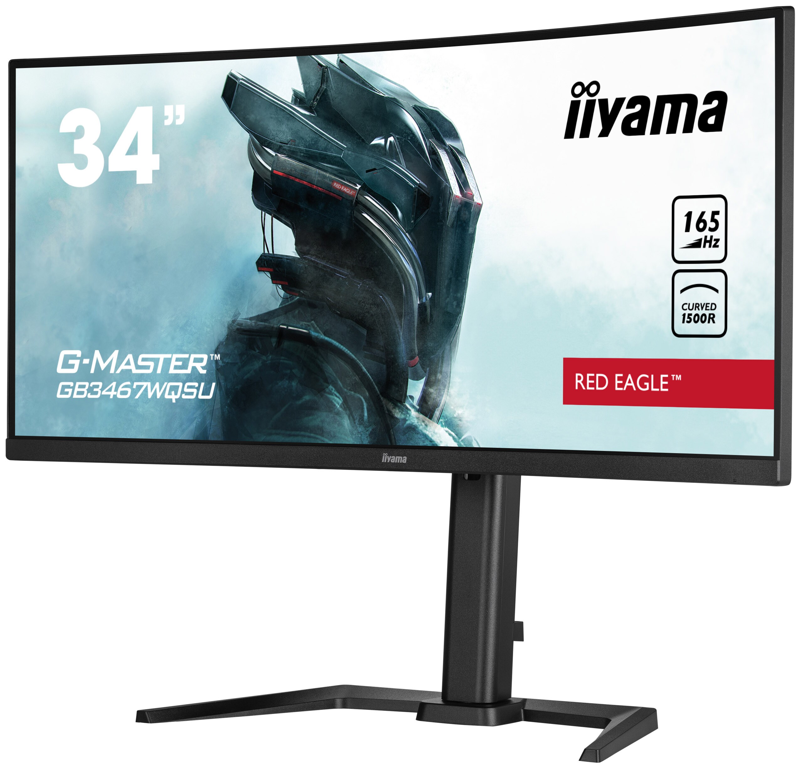 iiyama G-Master GB3467WQSU-B5 86,5cm (34") UWQHD Monitor HDMI/DP 165Hz 0,4ms HDR