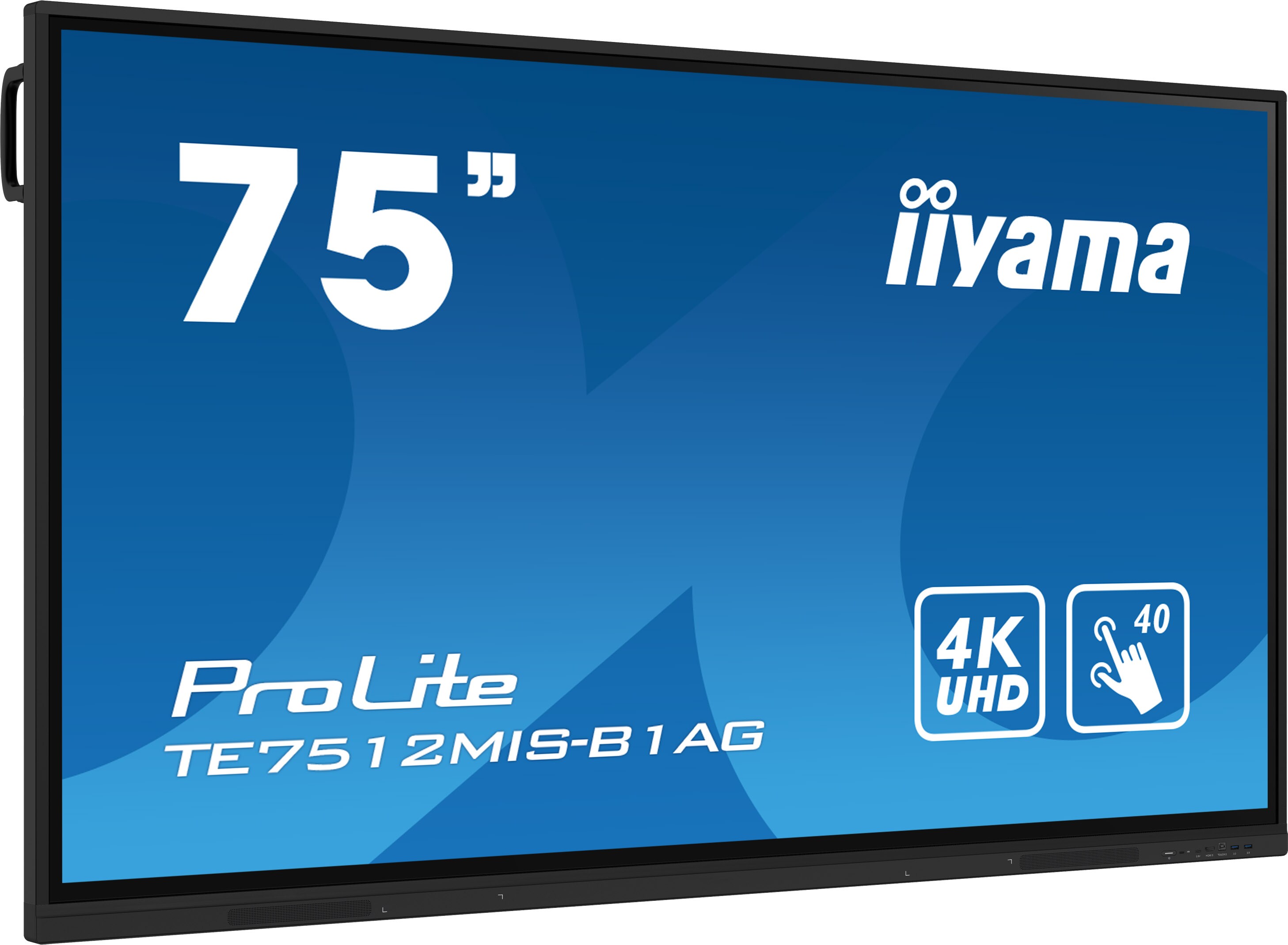 iiyama ProLite TE7512MIS-B1AG 189,3cm (75") 4K UHD Touch Monitor HDMI/VGA/USB-C