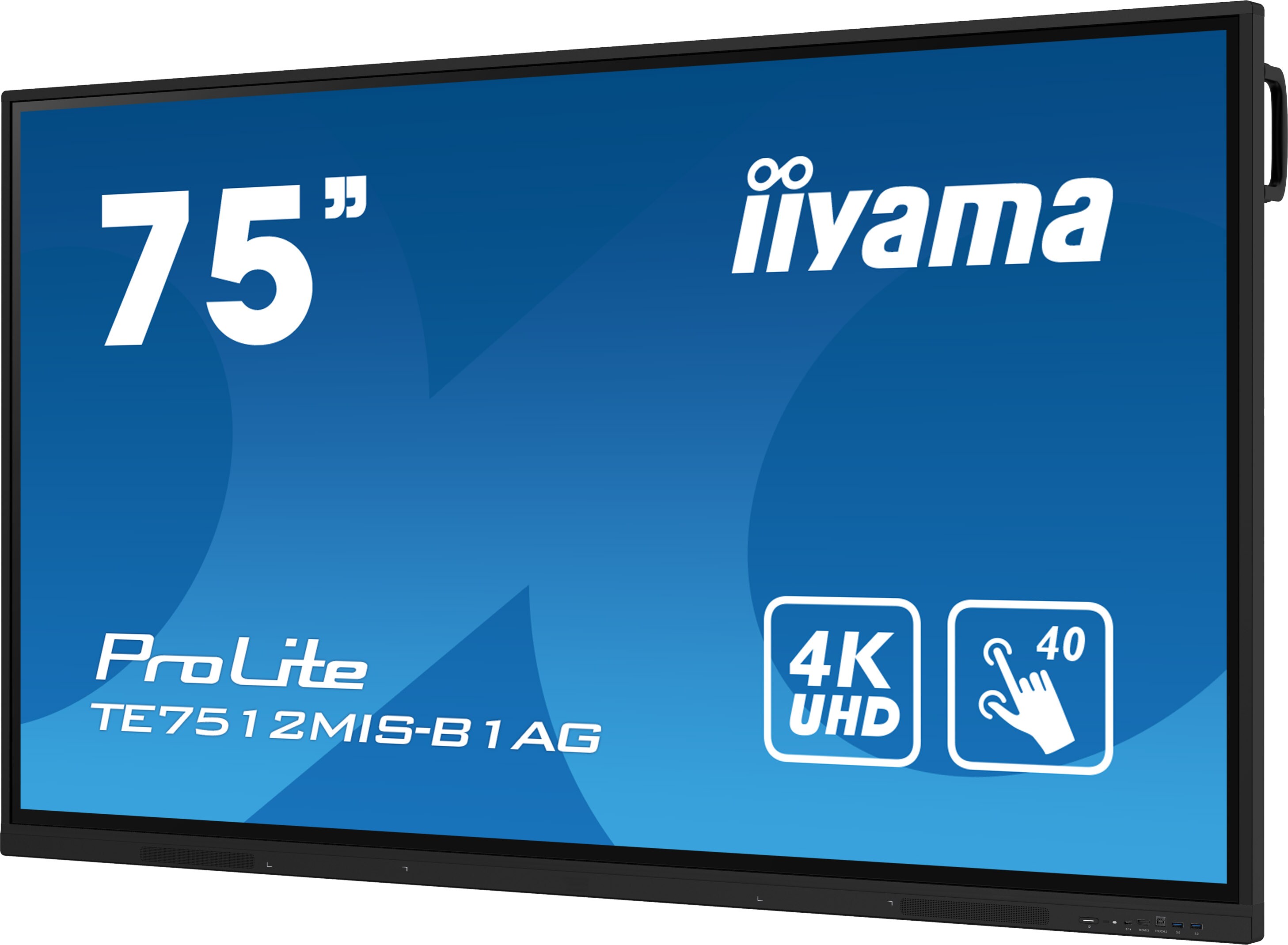 iiyama ProLite TE7512MIS-B1AG 189,3cm (75") 4K UHD Touch Monitor HDMI/VGA/USB-C