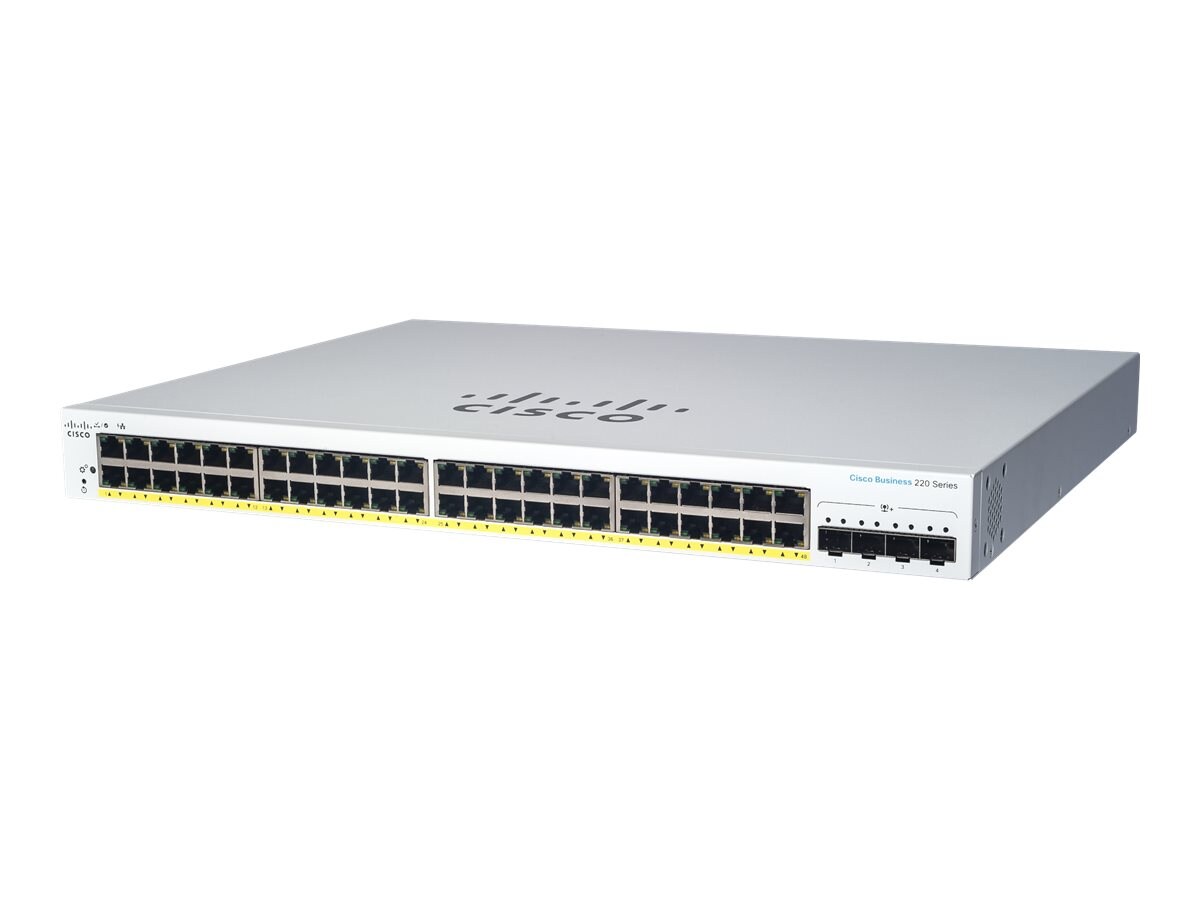 Cisco CBS220 SMART 48-PORT GE POE 48 x 10/100/1000 Switch