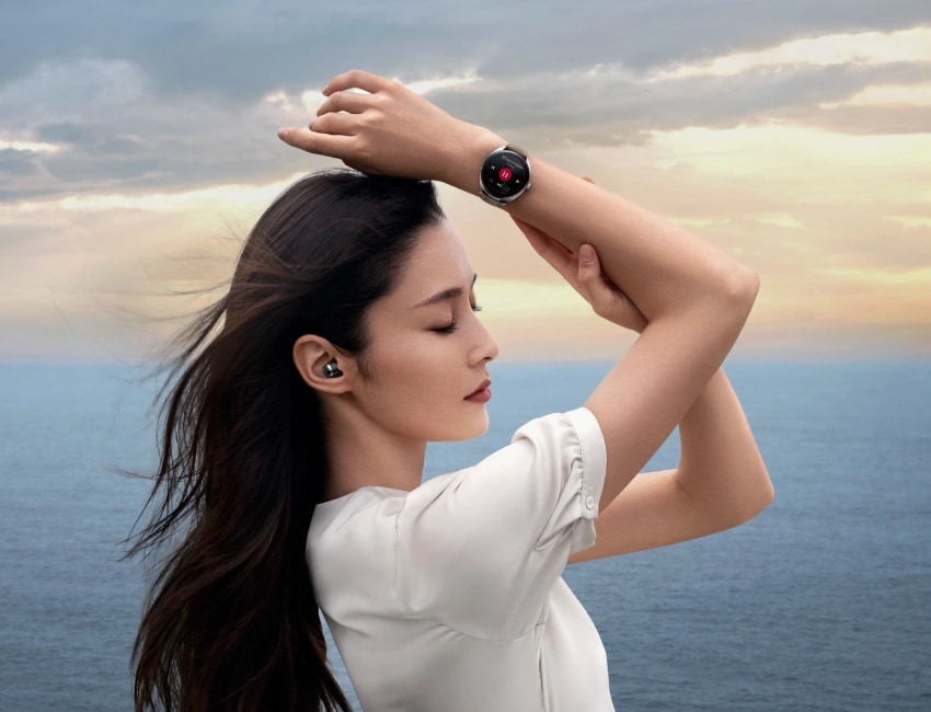 (Saga-B19T) schwarz Huawei ++ Watch Smartwatch Cyberport 47,5mm Buds