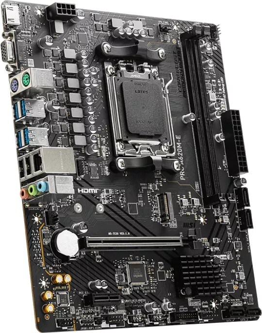 MSI A620M-A PRO mATX Mainboard Sockel AM5 VGA/HDMI/M.2/SATA