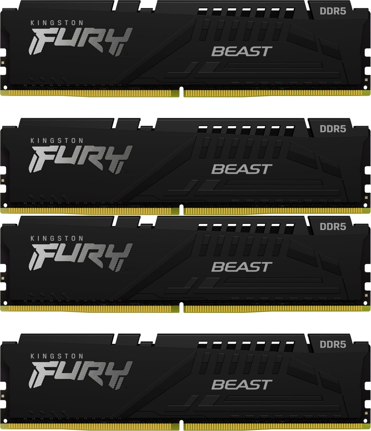 128GB (4x32GB) KINGSTON FURY Beast Black XMP DDR5-5600 CL40 RAM Speicher Kit