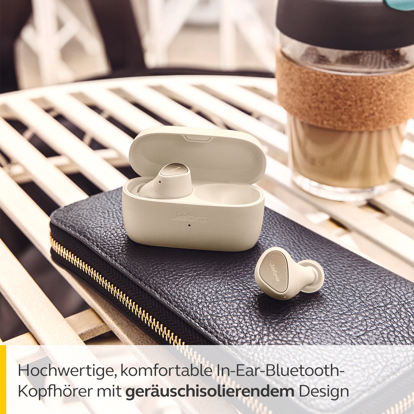 JABRA Elite 3 Bluetooth In-Ear Kopfhörer Gold Beige