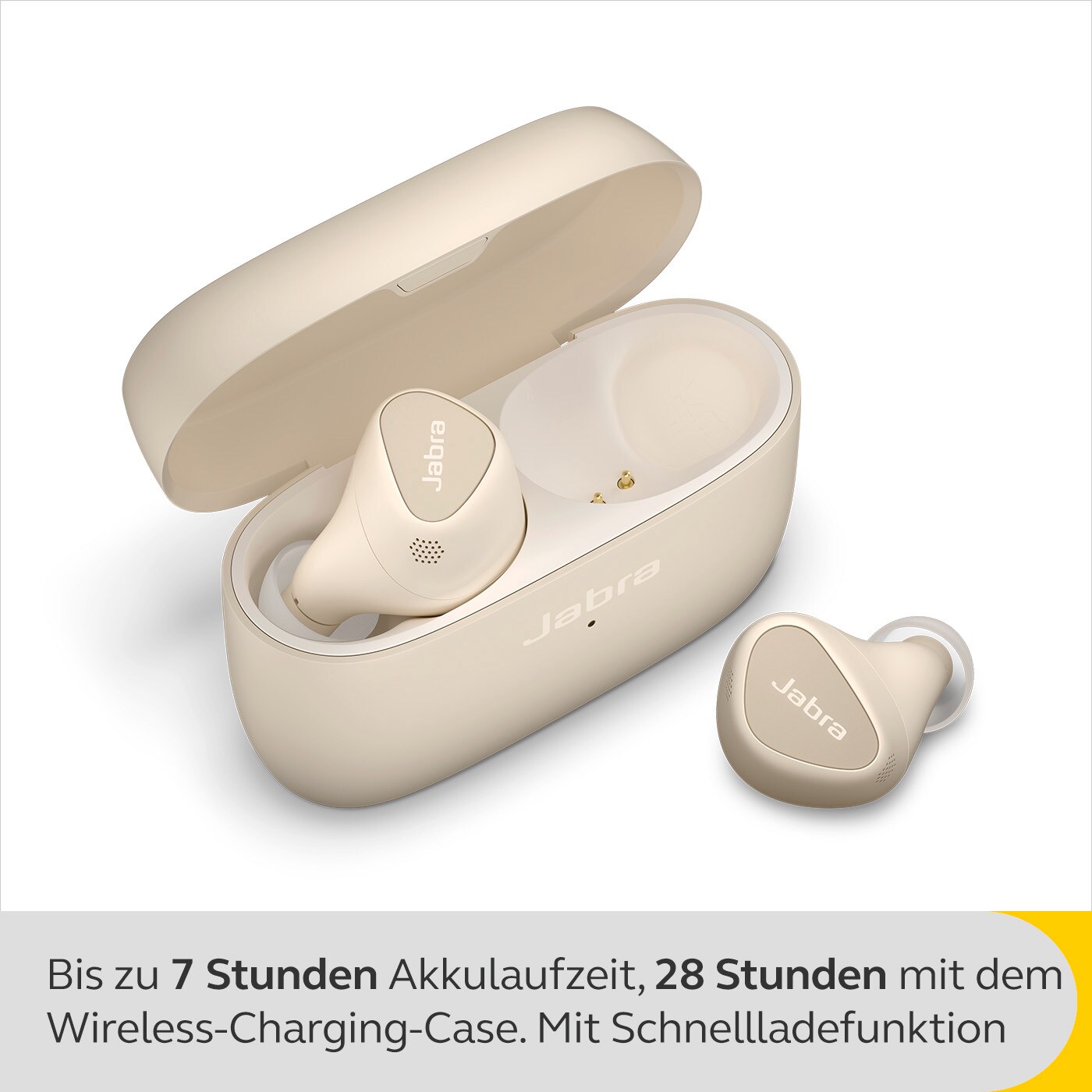 JABRA Elite 5 Bluetooth In-Ear Kopfhörer Beige