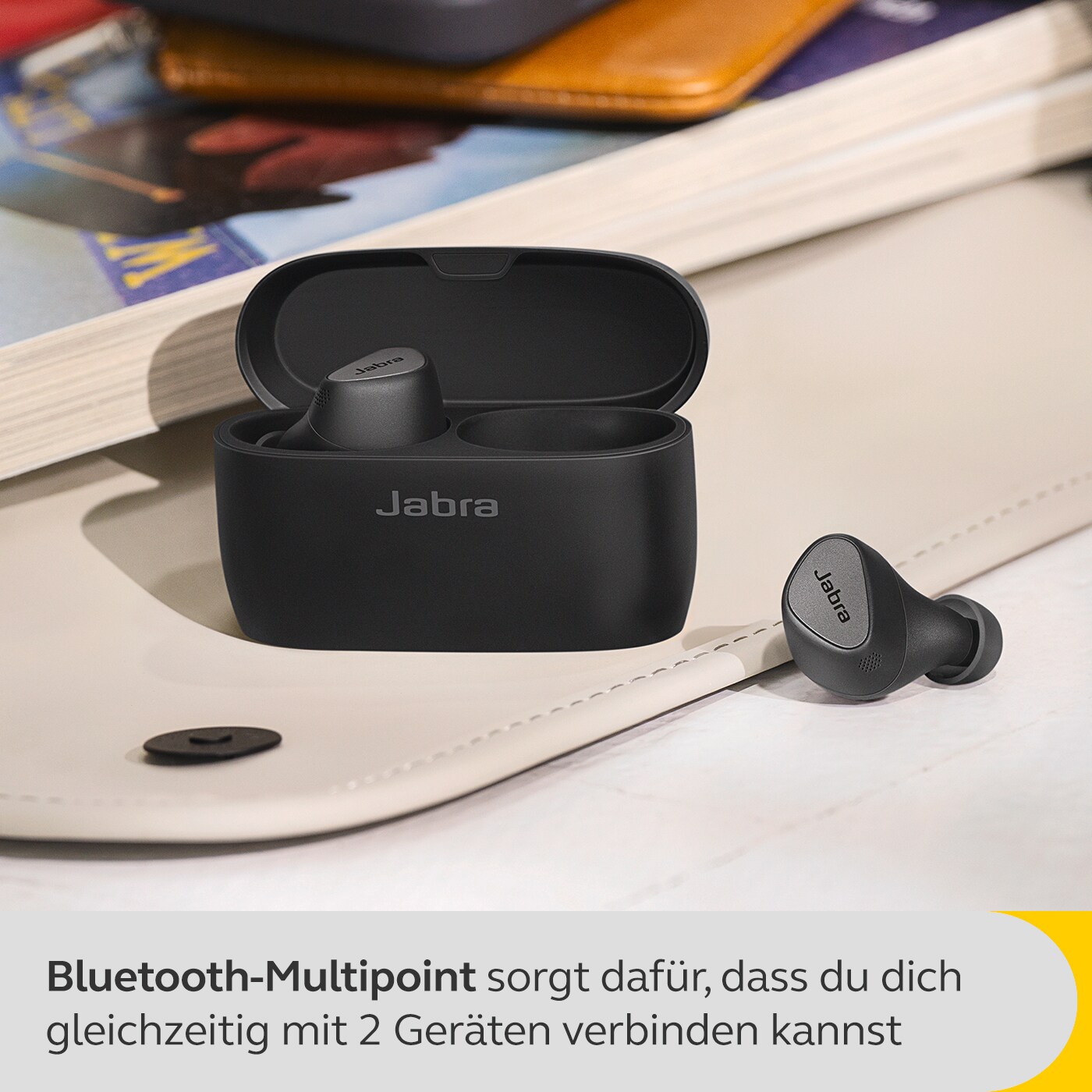 JABRA Elite 5 Bluetooth In-Ear Kopfhörer Schwarz