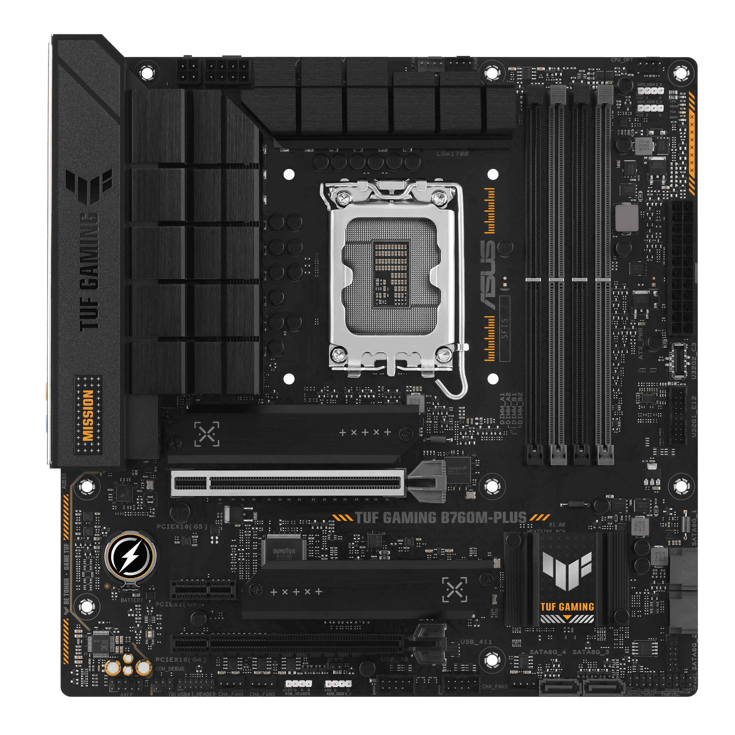 ASUS TUF GAMING B760M-PLUS mATX Mainboard Sockel 1700 DP/HDMI/USB-C