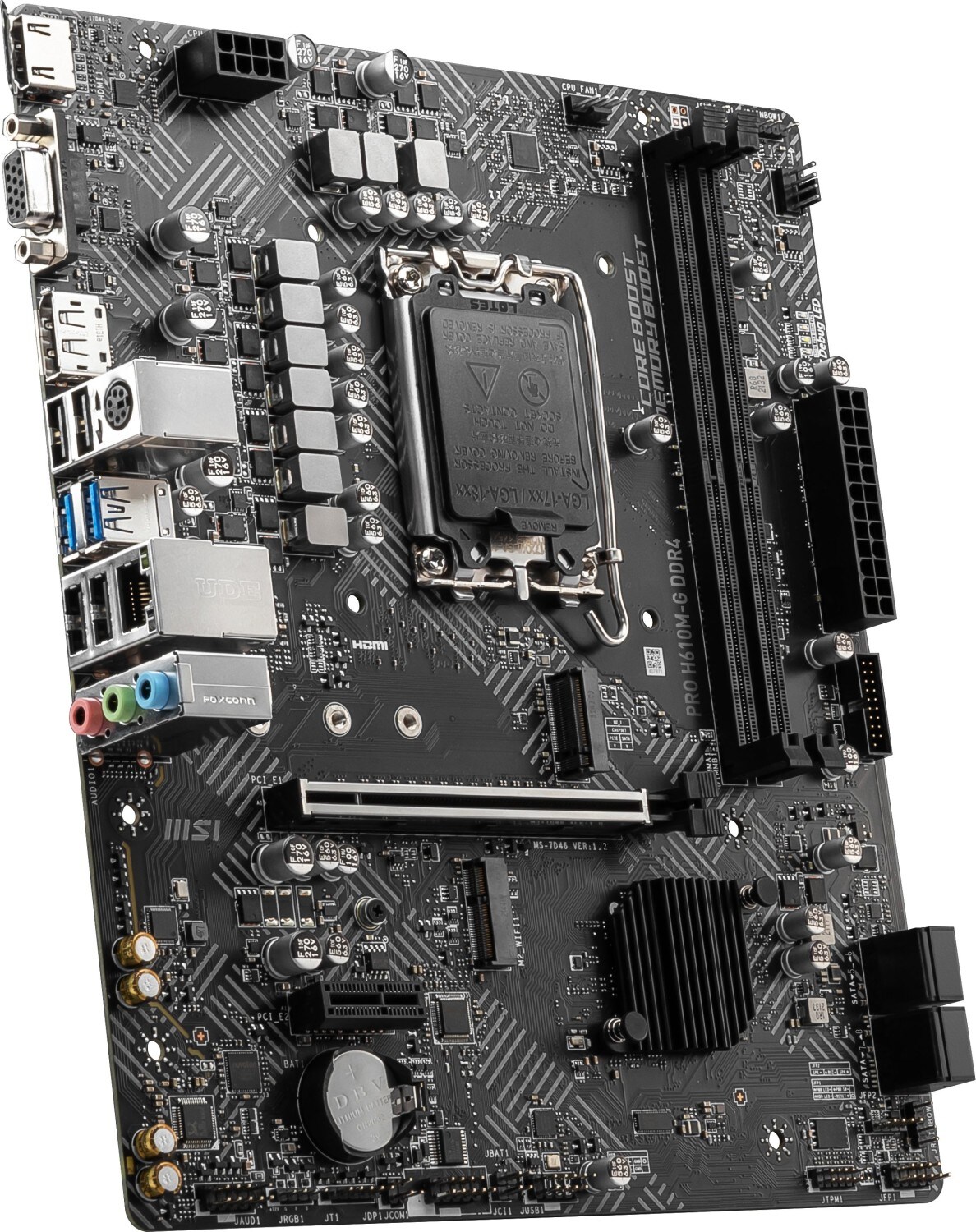 MSI Pro H610M-G mATX Mainboard Sockel 1700 M.2/HDMI/VGA/DP/USB3.2(Gen1)