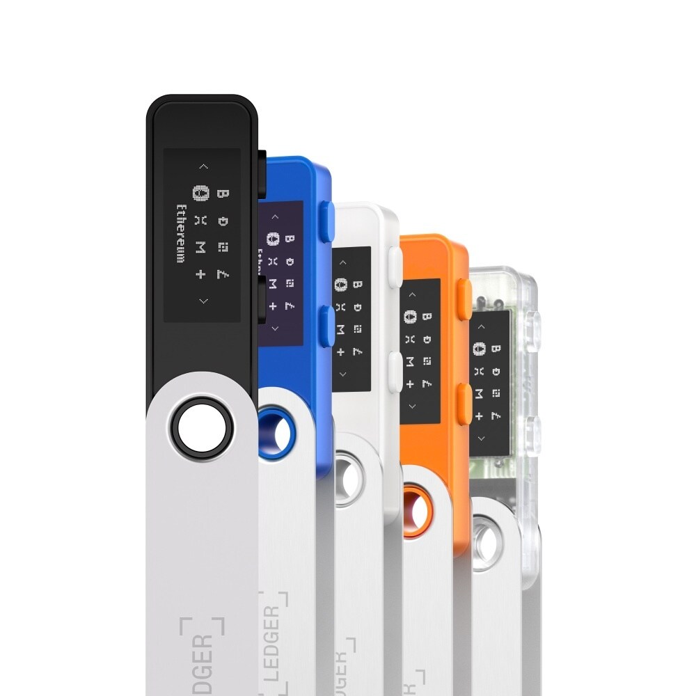 Ledger Nano S Plus Krypto-Hardware-Geldbörse mattschwarz