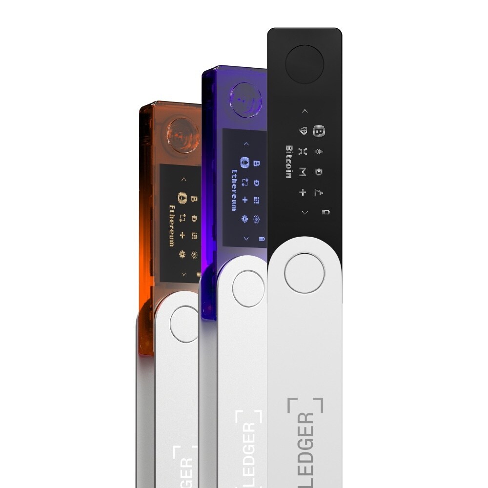 Ledger Nano X Krypto-Hardware-Geldbörse Onyx Schwarz